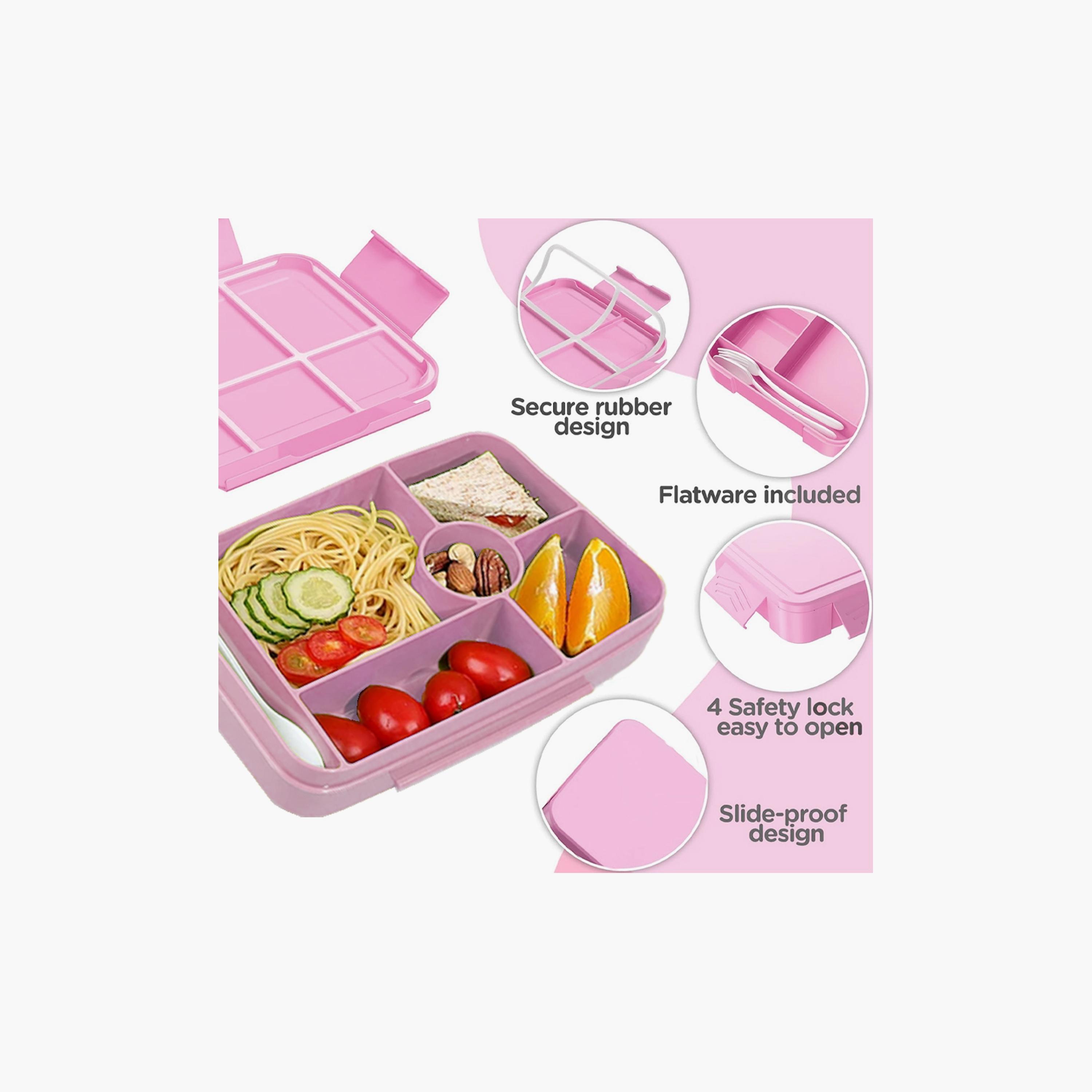 Star Babies Little Mermaid Print Lunch Box with Spork - 998ml-school-lunchessentials-lunchboxes-image-4