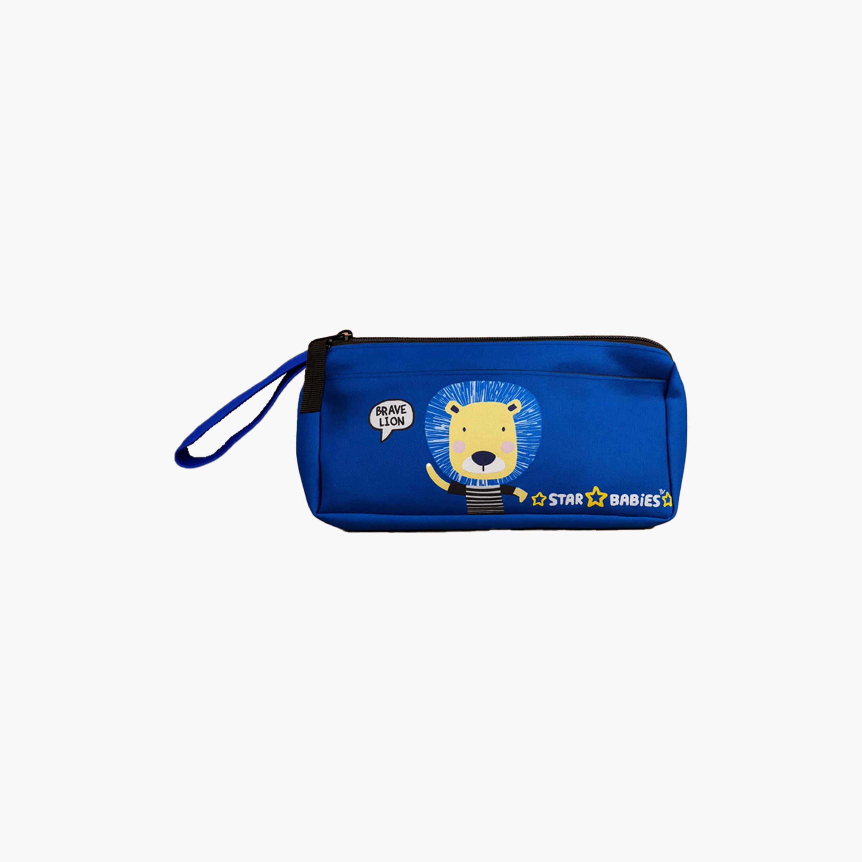 Star Babies Brave Lion Print Pencil Case-school-stationery-pencilcases-image-1