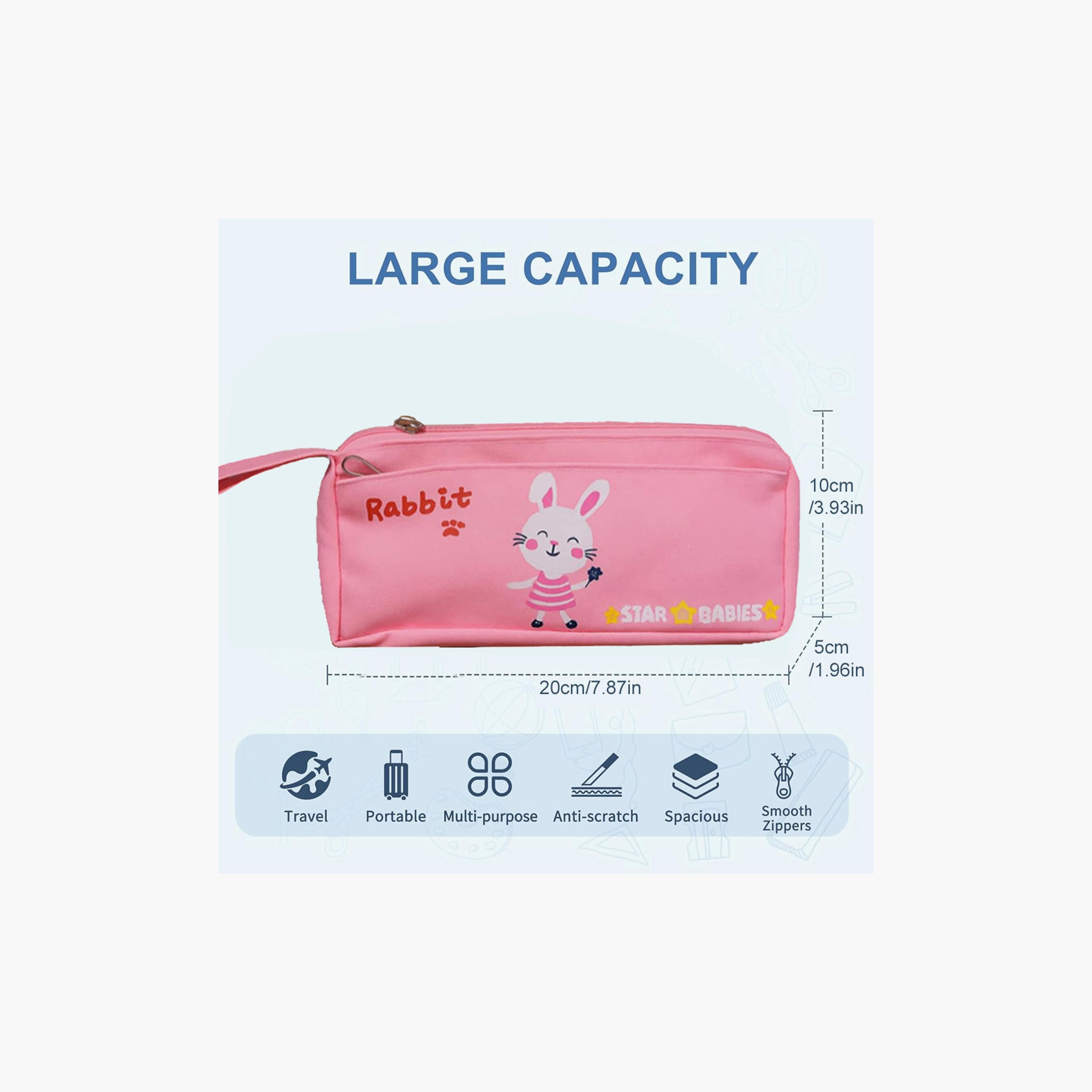 Star Babies Cute Rabbit Print Pencil Case-school-stationery-pencilcases-image-3