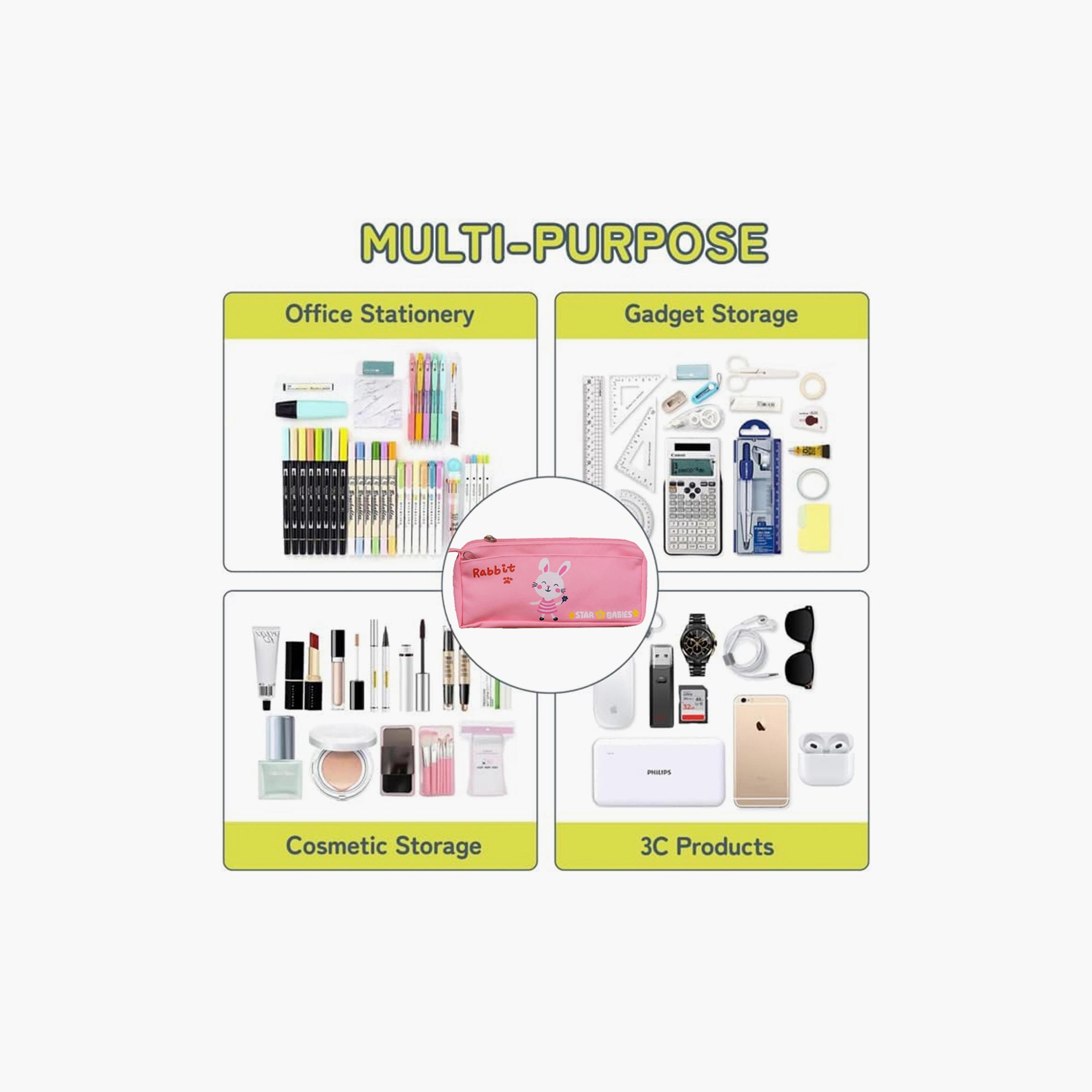 Star Babies Cute Rabbit Print Pencil Case-school-stationery-pencilcases-image-5