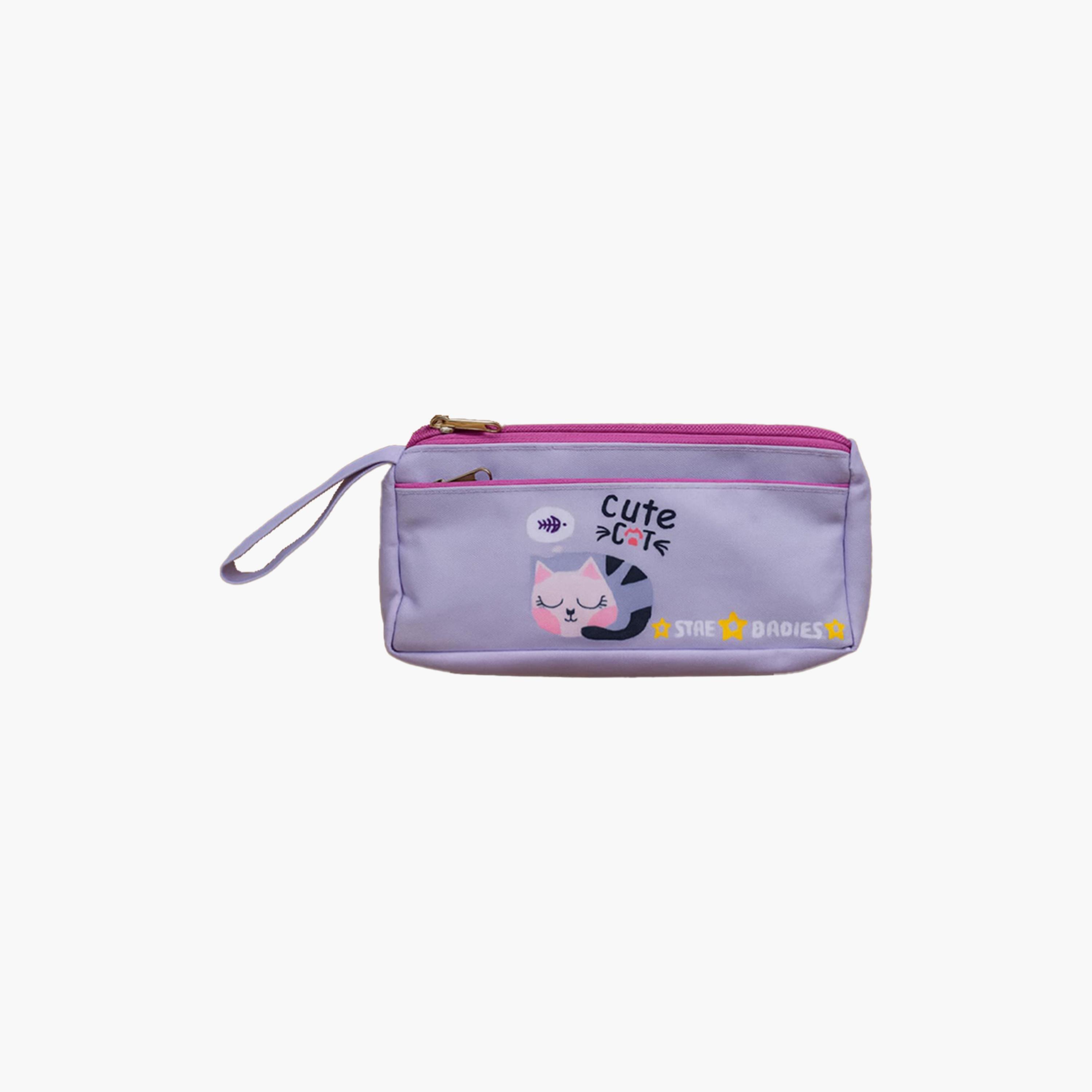 Star Babies Cute Cat Print Pencil Case-school-stationery-pencilcases-image-1