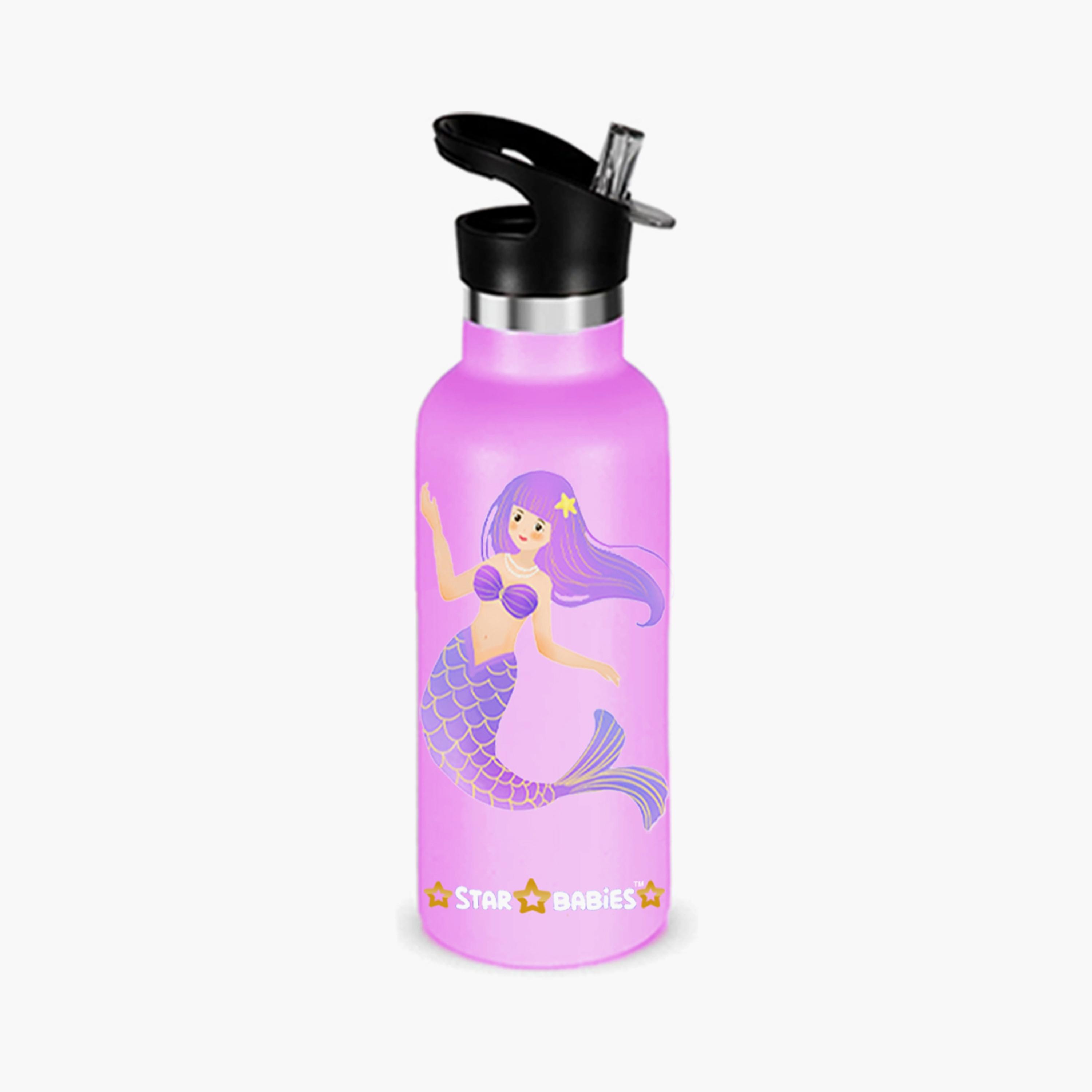 Star Babies Little Mermaid Print Water Bottle - 500ml-school-waterbottles-image-1