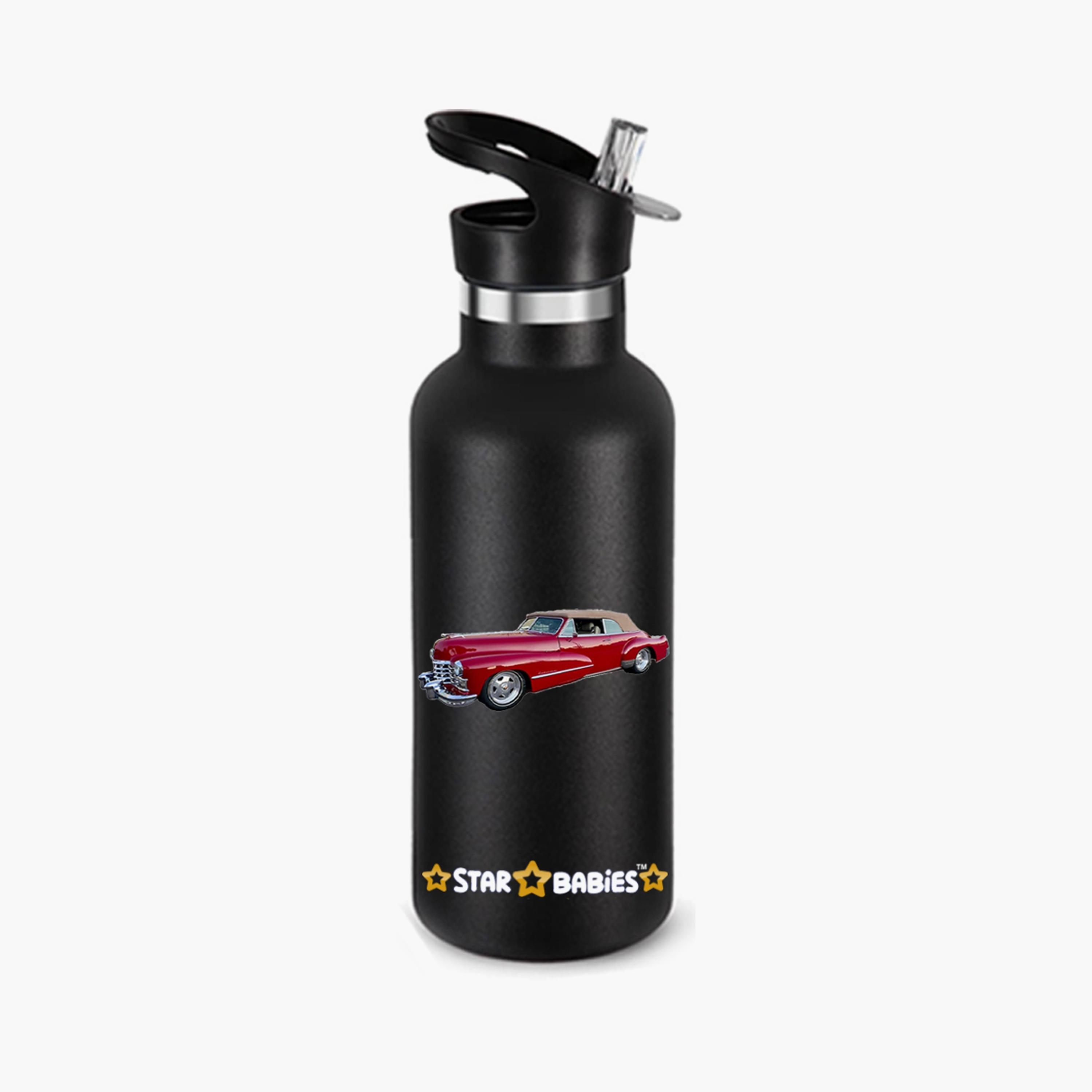 Star Babies Retro Car Print Water Bottle - 500ml-school-waterbottles-image-1