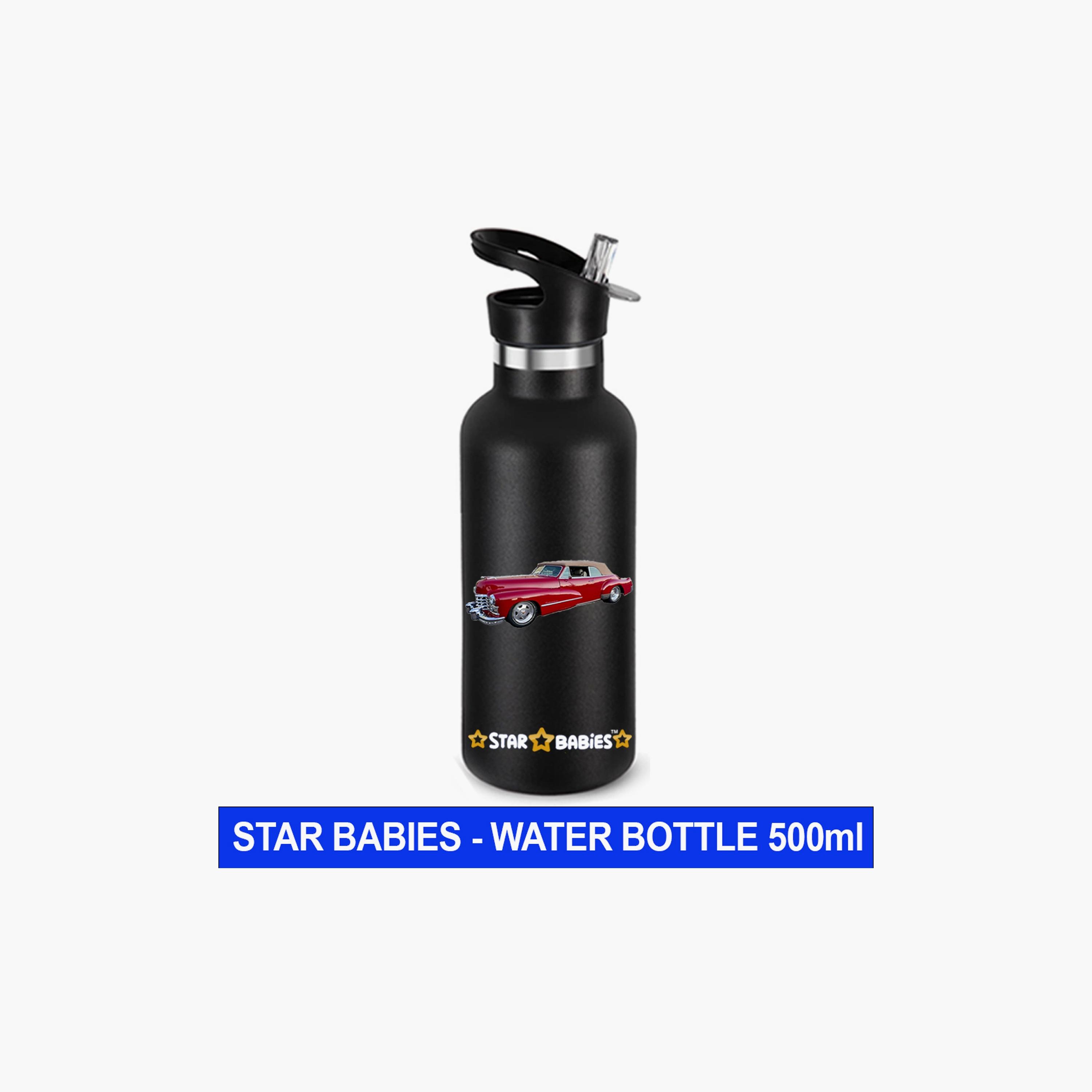 Star Babies Retro Car Print Water Bottle - 500ml-school-waterbottles-image-2