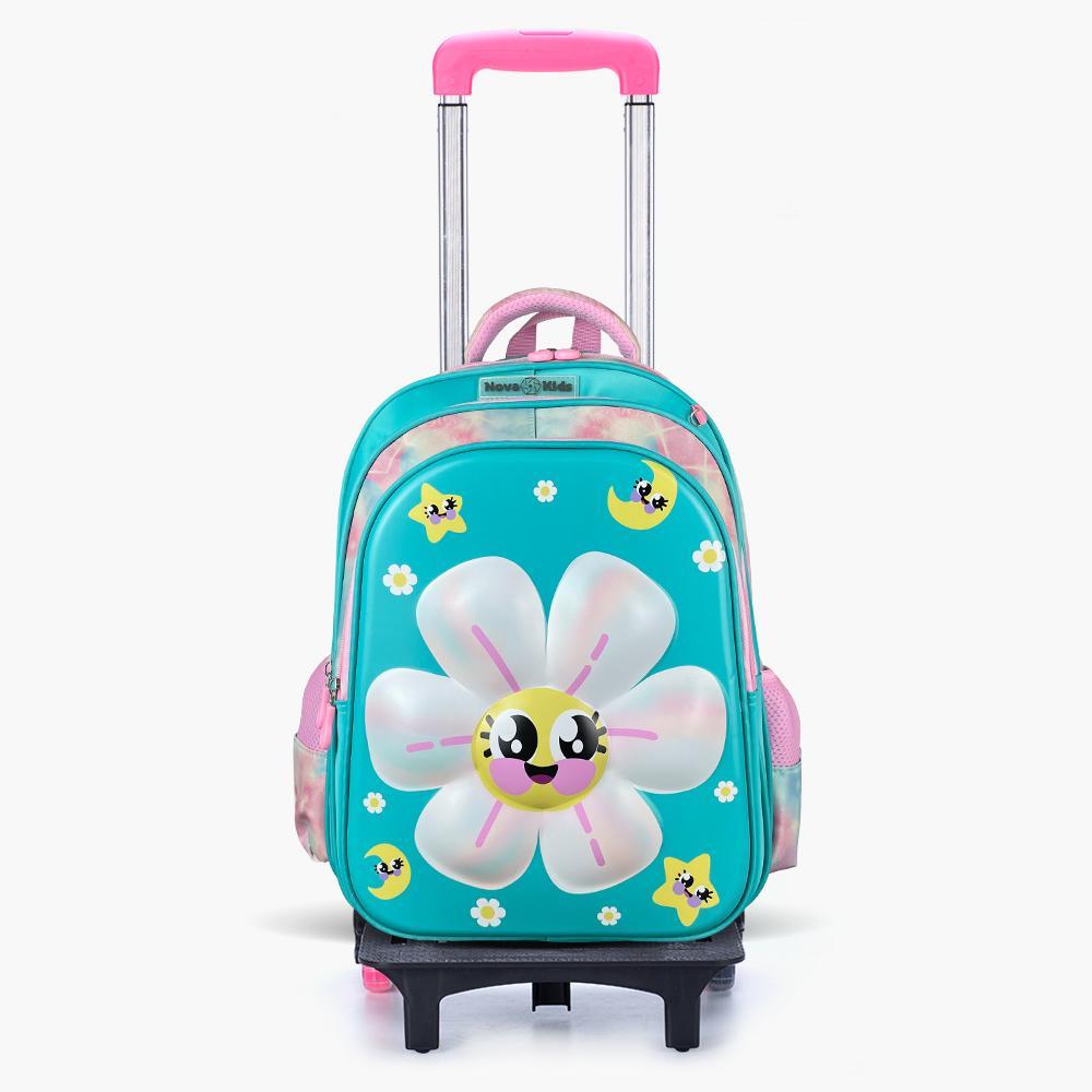 Nova Kids Daisy 16.5-inch Backpack with Trolley - 42x31x21 cm