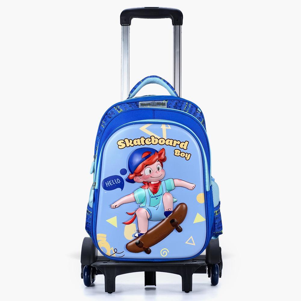 Nova Kids Skater 16.5-inch Backpack with Trolley - 42x31x21 cm