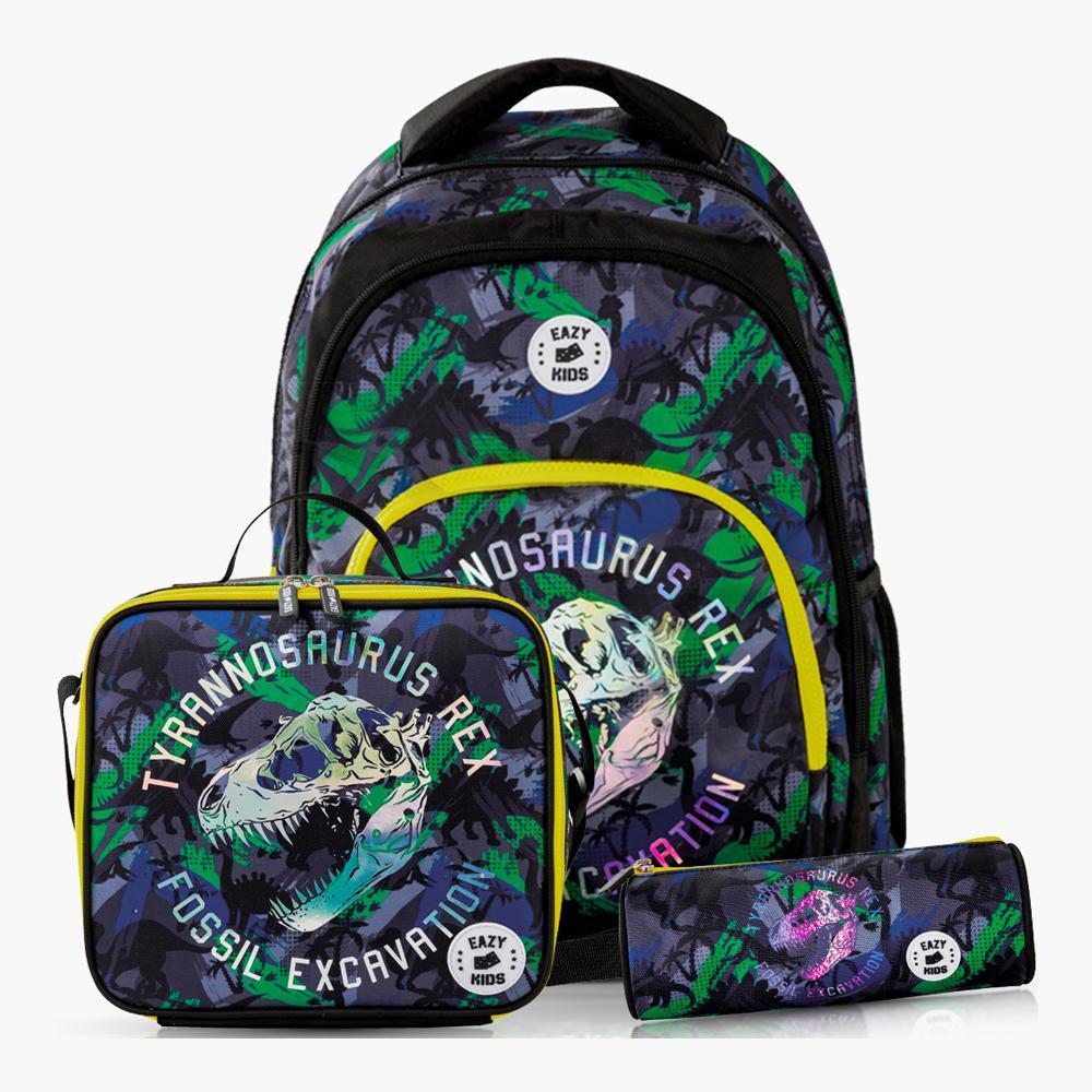 Eazy Kids 3-Piece 17 Inch Backpack with Lunch Bag and Pencil Case
