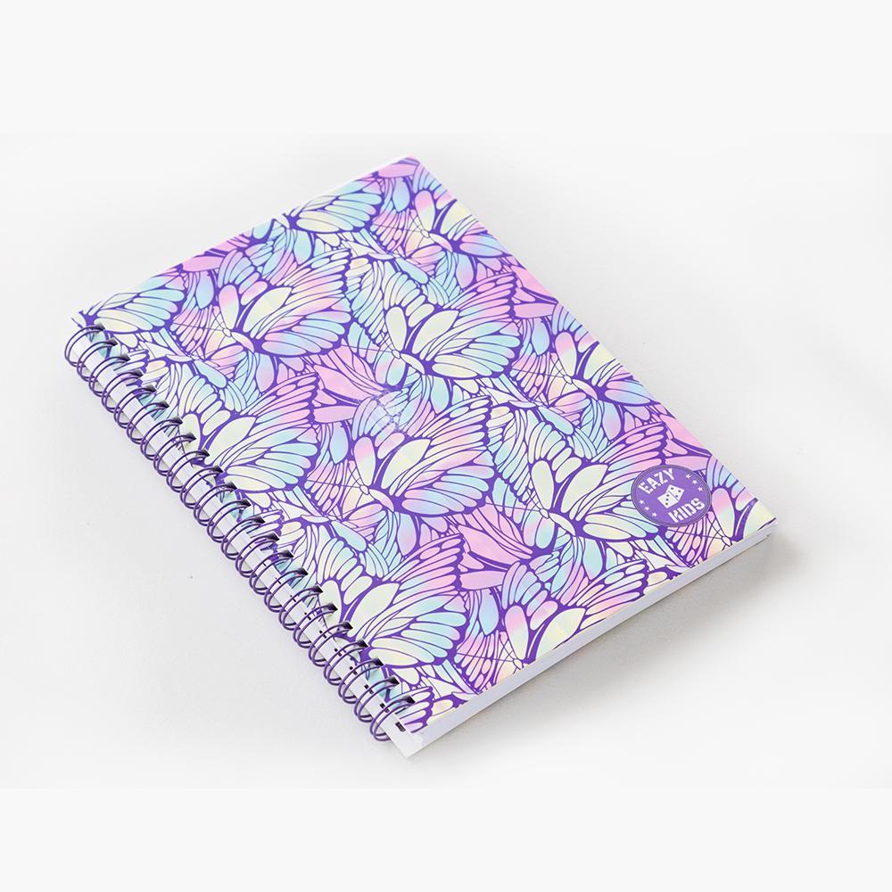Eazy Kids Butterfly Print Spiral Diary