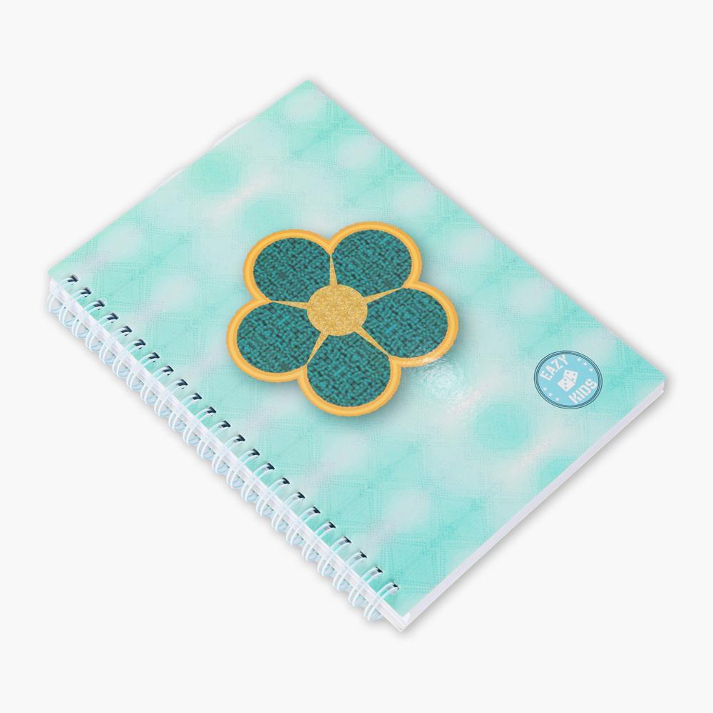 Eazy Kids Daisy Flower Print Spiral Diary