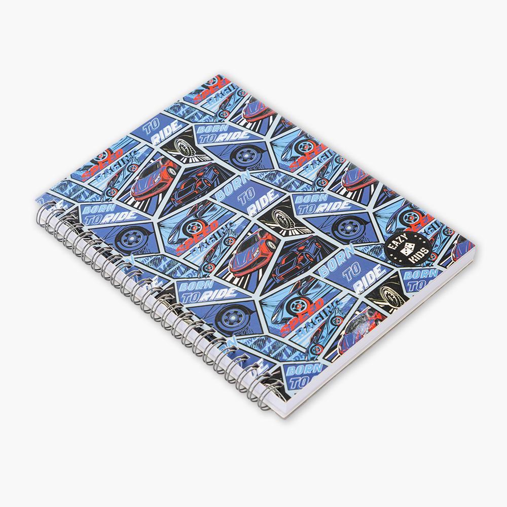 Eazy Kids Drift Racing Print Spiral Diary