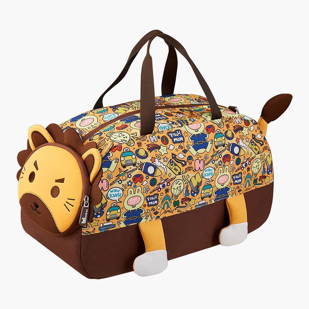 Nohoo 3D Cute Lion Duffle Bag with Zip Closure - 18 inches