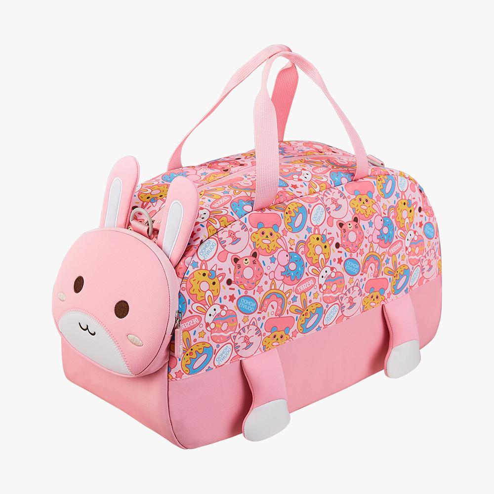 Nohoo 3D Cute Rabbit Duffle Bag with Zip Closure - 18 inches