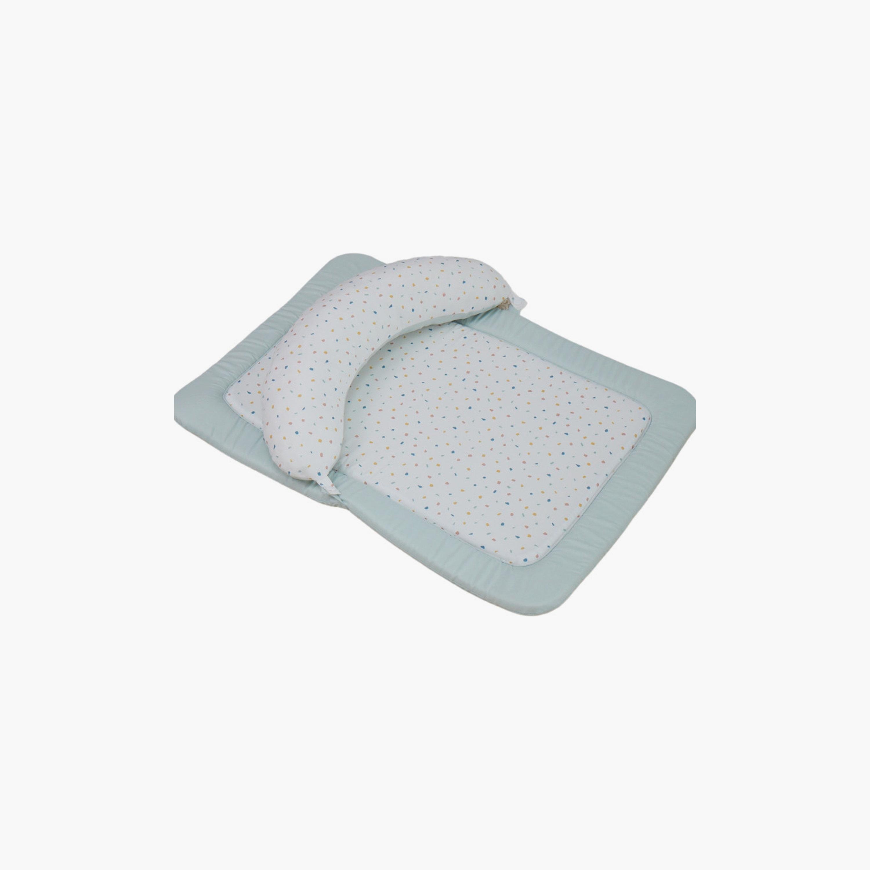 Clevamama Terrazzo Printed Newborn Tummy Time Mat-baby-infantactivity-playpensandplaymats-image-1