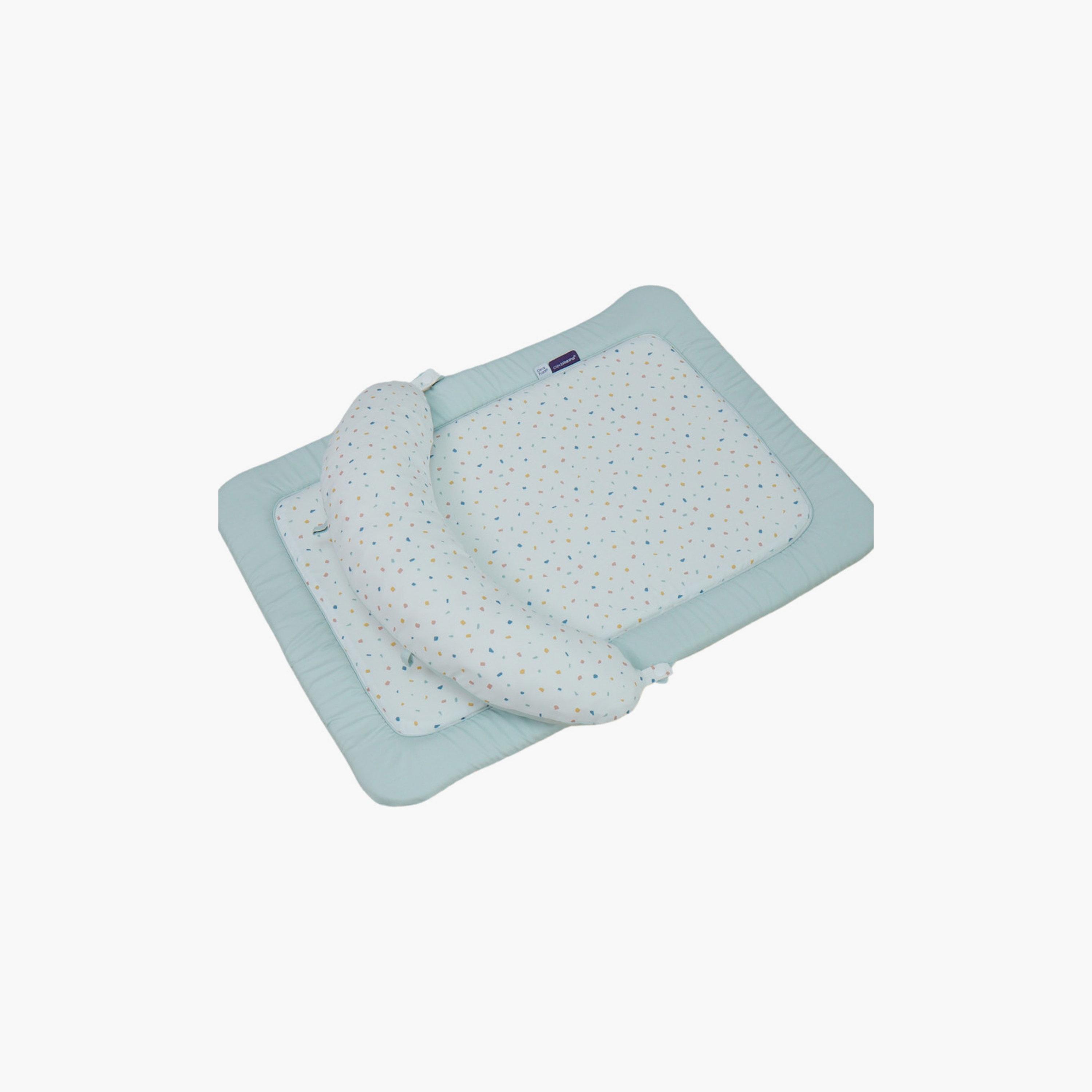 Clevamama Terrazzo Printed Newborn Tummy Time Mat-baby-infantactivity-playpensandplaymats-image-2