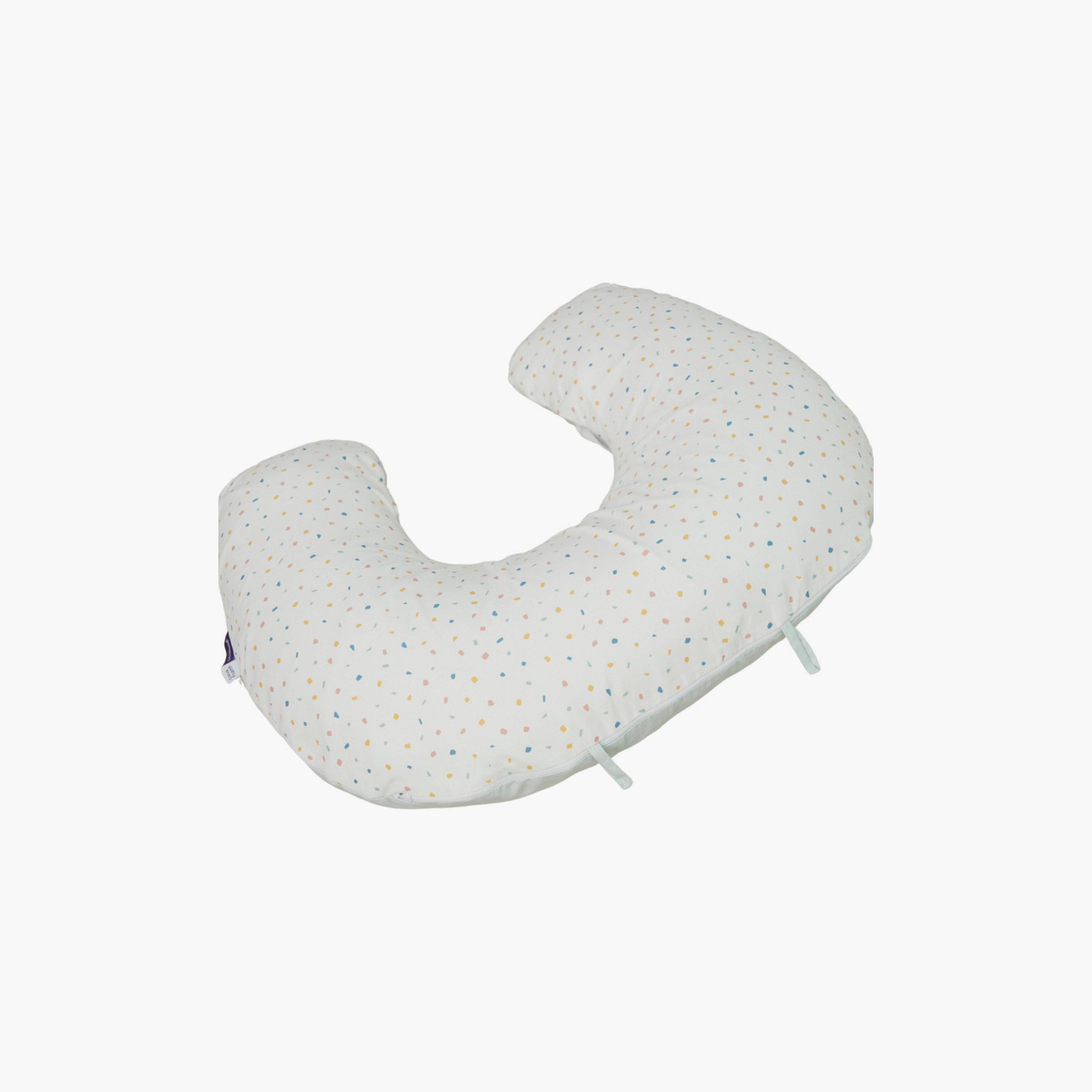 Clevamama Terrazzo Printed ClevaCushion Nursing Pillow & Baby Nest-baby-feeding-breastfeedingandcare-image-2