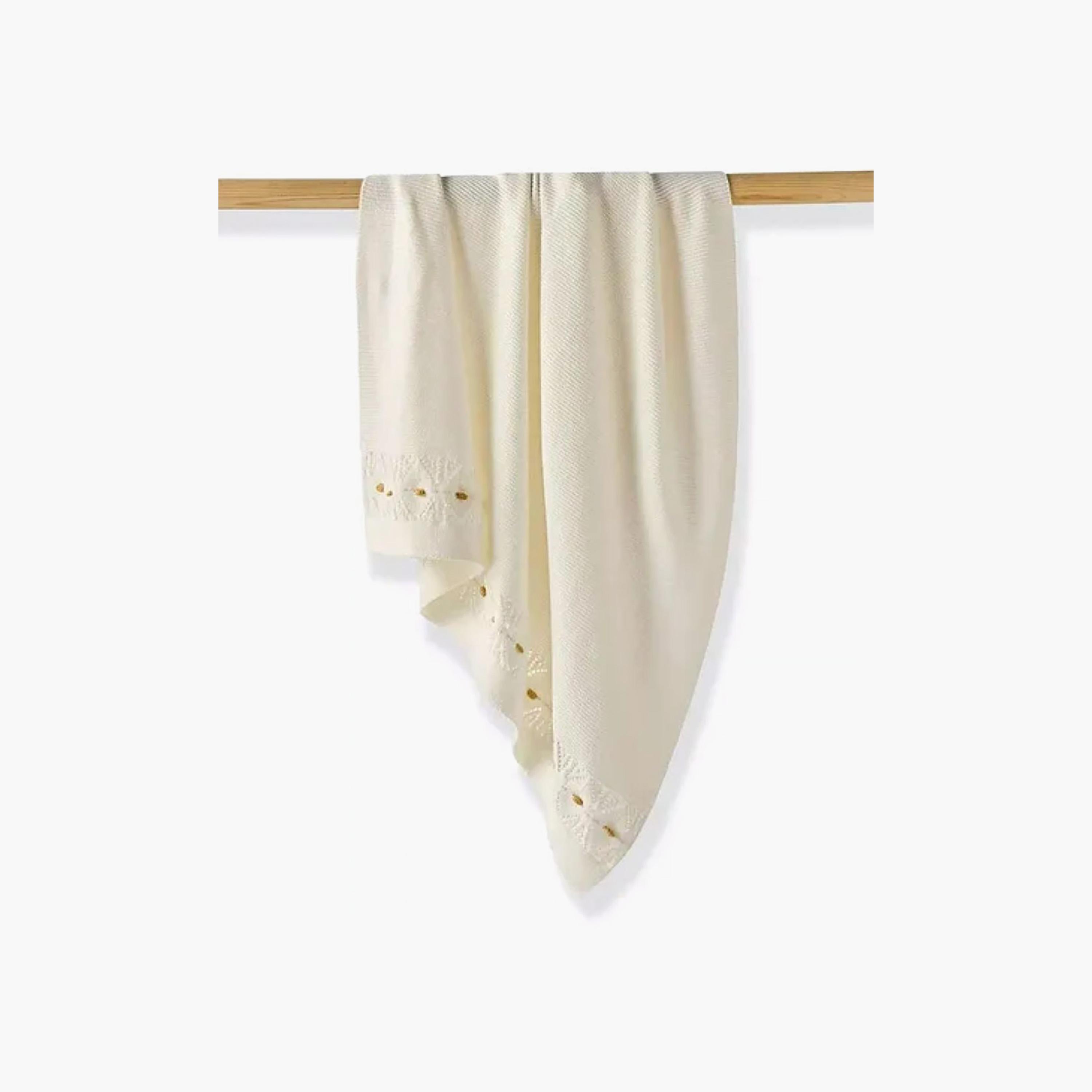 Nini Baby Organic Cotton Knitted Blanket - Snow White-baby-nursery-blanketsandswaddles-blanketsandquilts-image-2