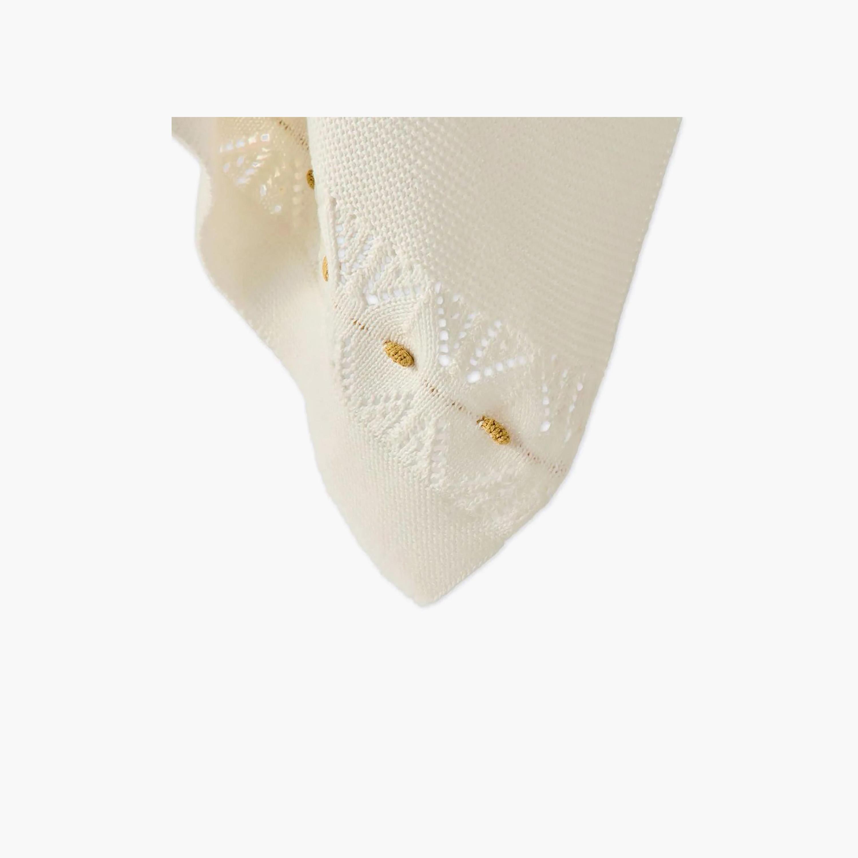 Nini Baby Organic Cotton Knitted Blanket - Snow White-baby-nursery-blanketsandswaddles-blanketsandquilts-image-4