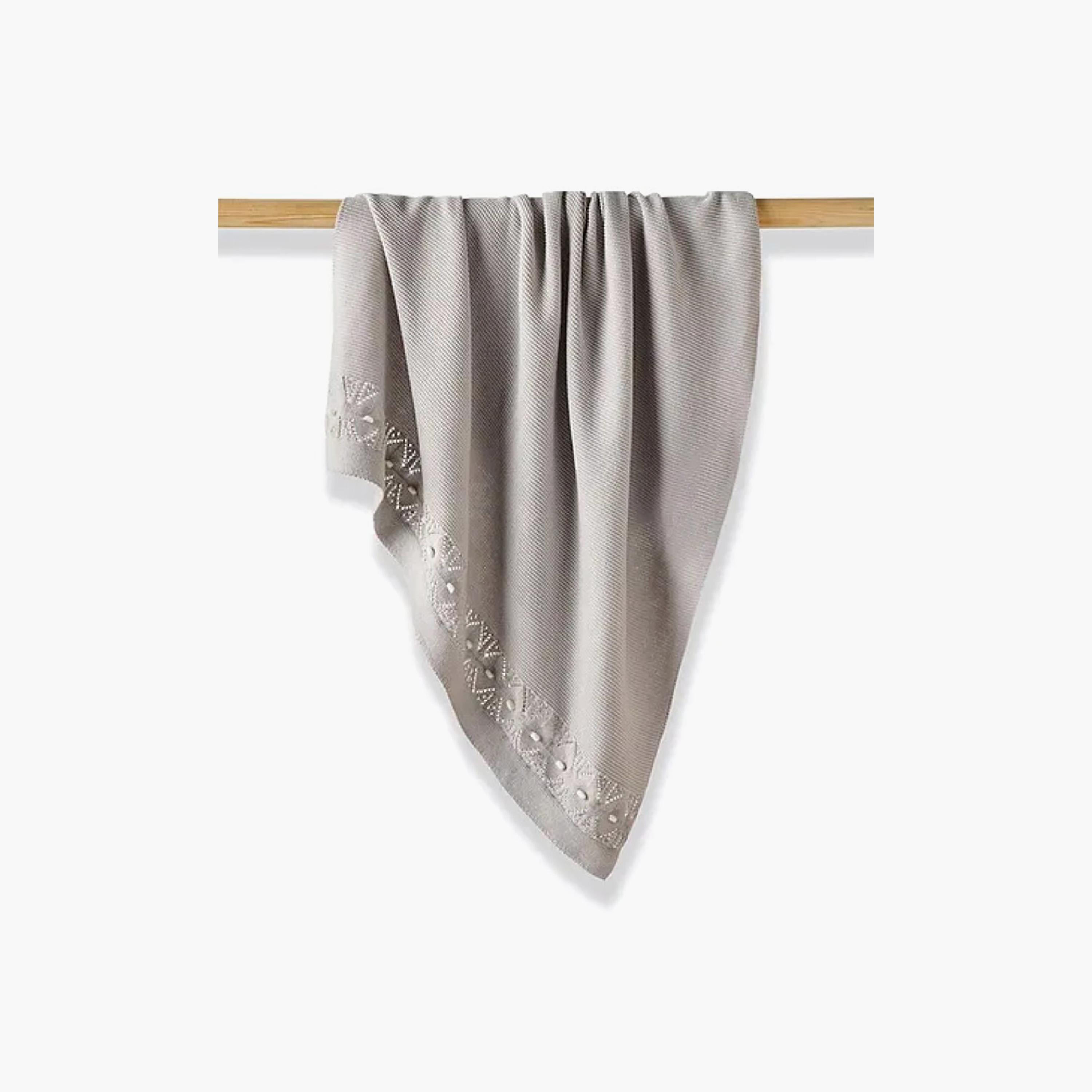 Nini Baby Organic Cotton Knitted Blanket - Mist Grey-baby-nursery-blanketsandswaddles-blanketsandquilts-image-2