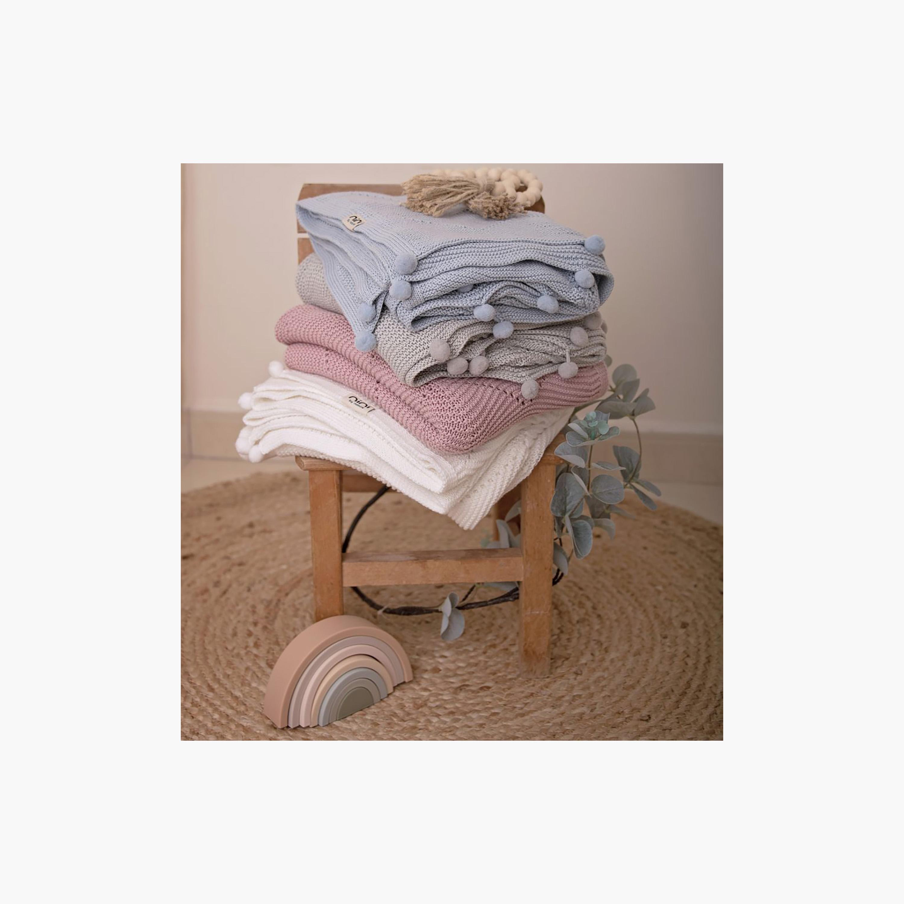 Nini Baby Organic Cotton Knitted Blanket - White-baby-nursery-blanketsandswaddles-blanketsandquilts-image-7