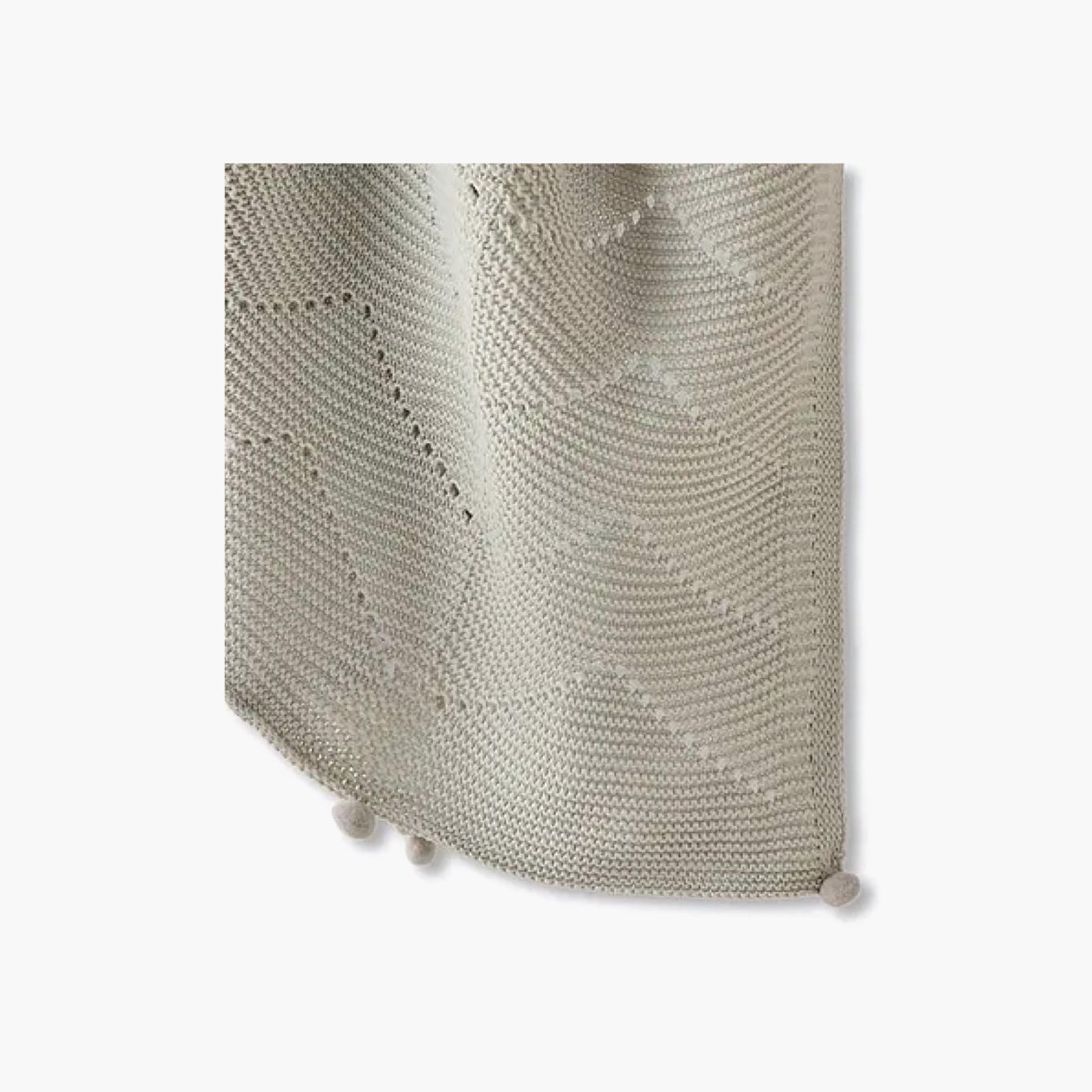 Nini Baby Organic Cotton Knitted Blanket - Oyster Grey-baby-nursery-blanketsandswaddles-blanketsandquilts-image-5