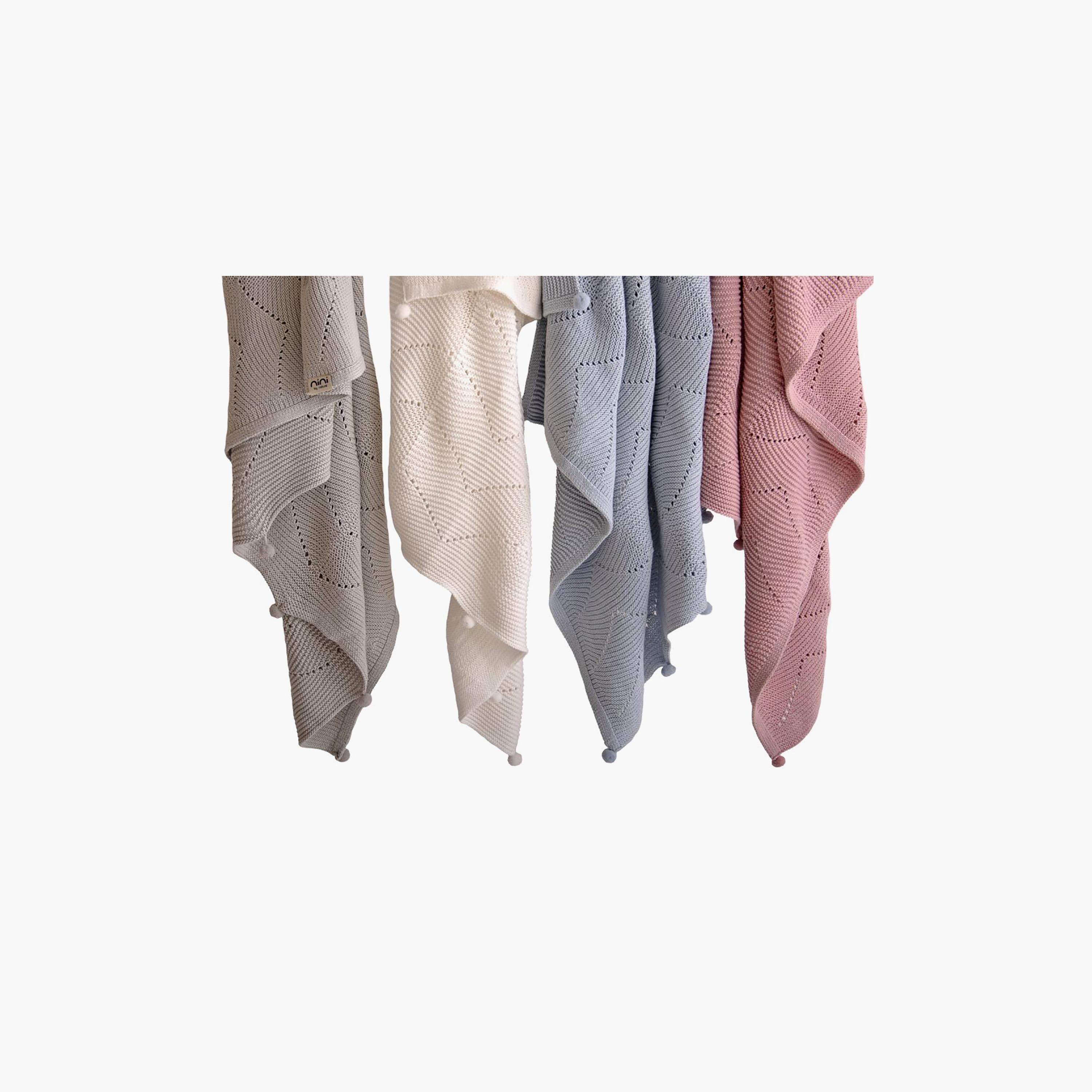 بطانية محبوكة من القطن العضوي أزرق بالاد من نيني بيبي-baby-nursery-blanketsandswaddles-blanketsandquilts-image-6