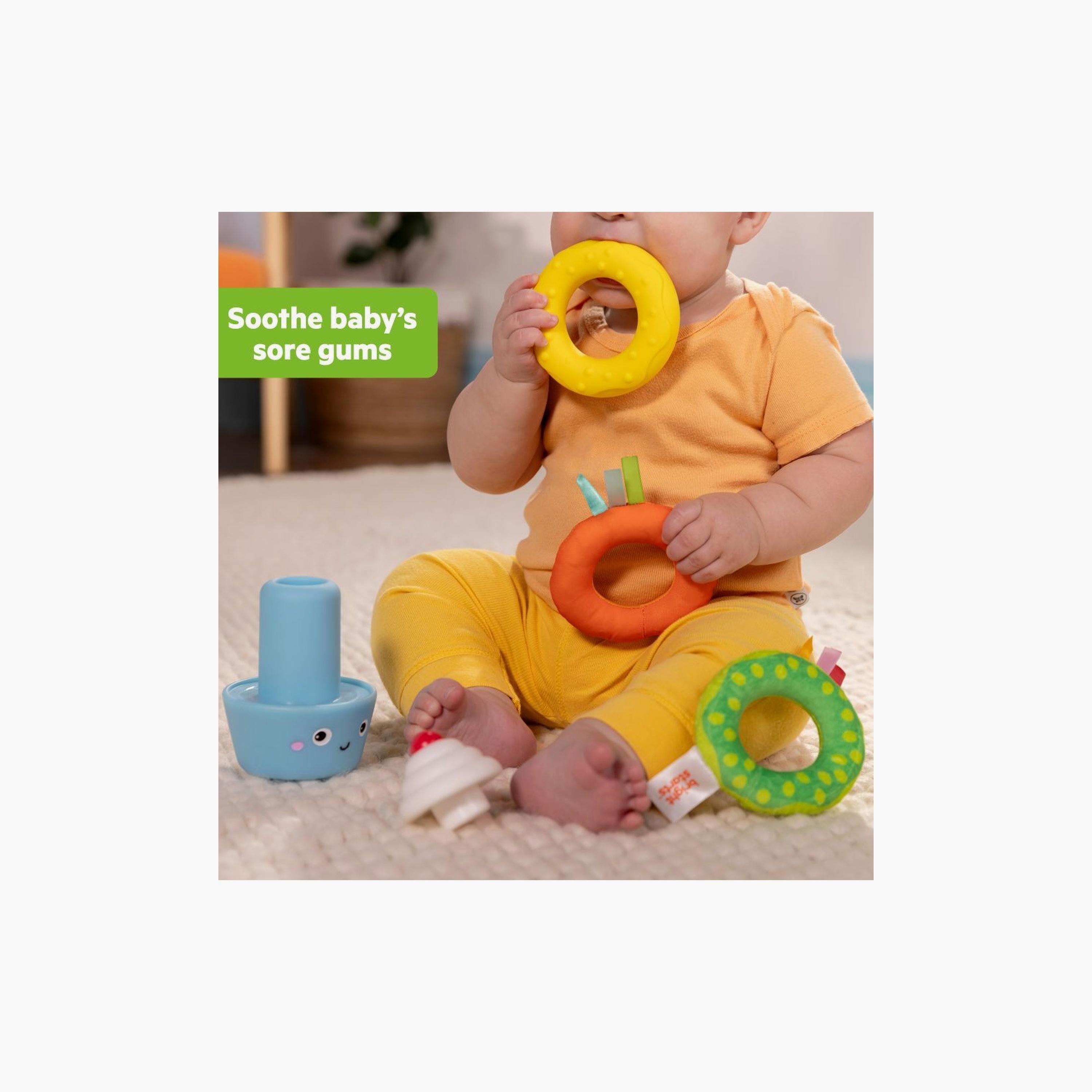 Bright Starts Cupcake Tower Stacking Toy with Teether-toys-babyandtoddlertoys-rattlesandteethers-image-4