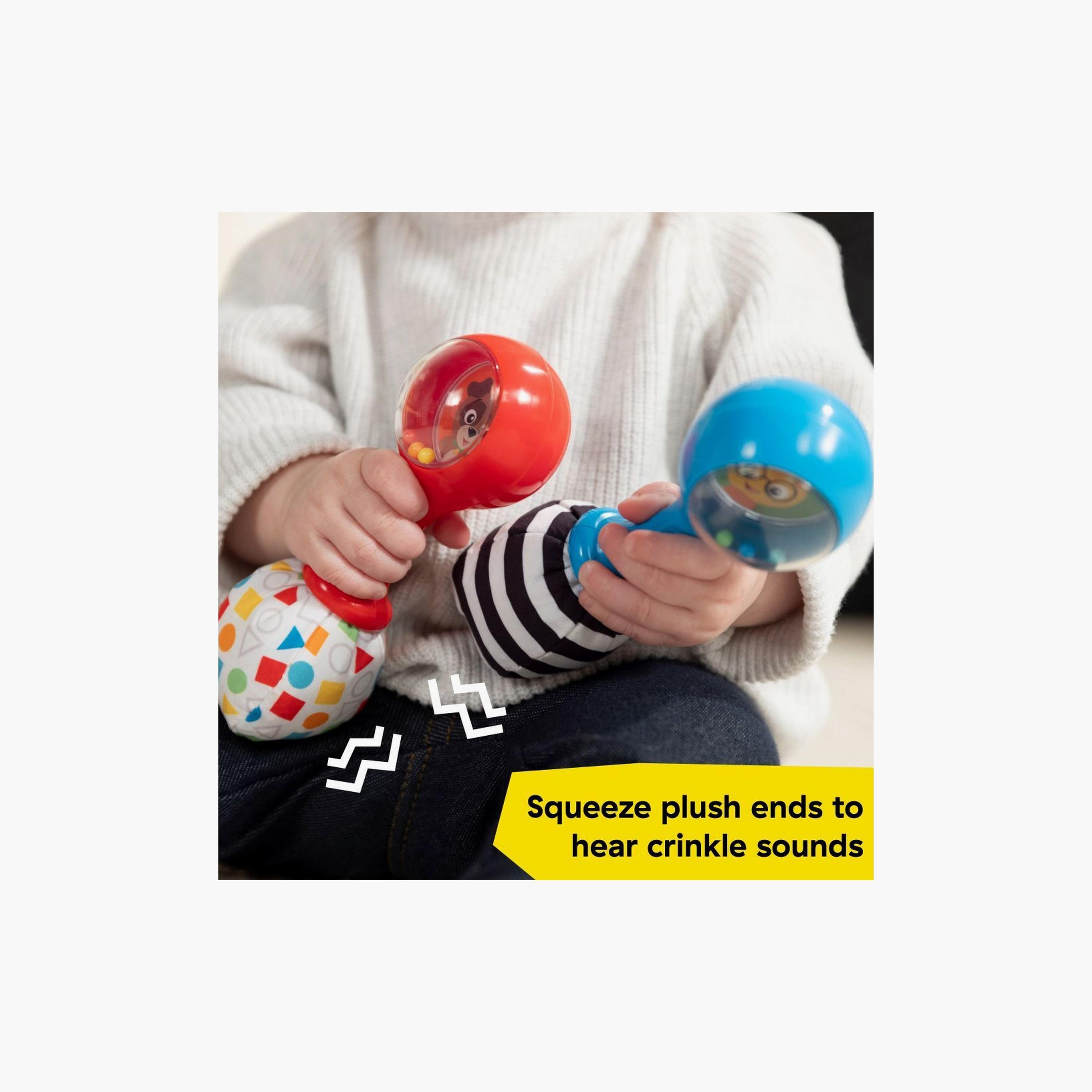 مجموعة ماراكاس لعب شيك آند جروف من قطعتين من بيبي آينشتاين-toys-educational-musicaltoys-image-3