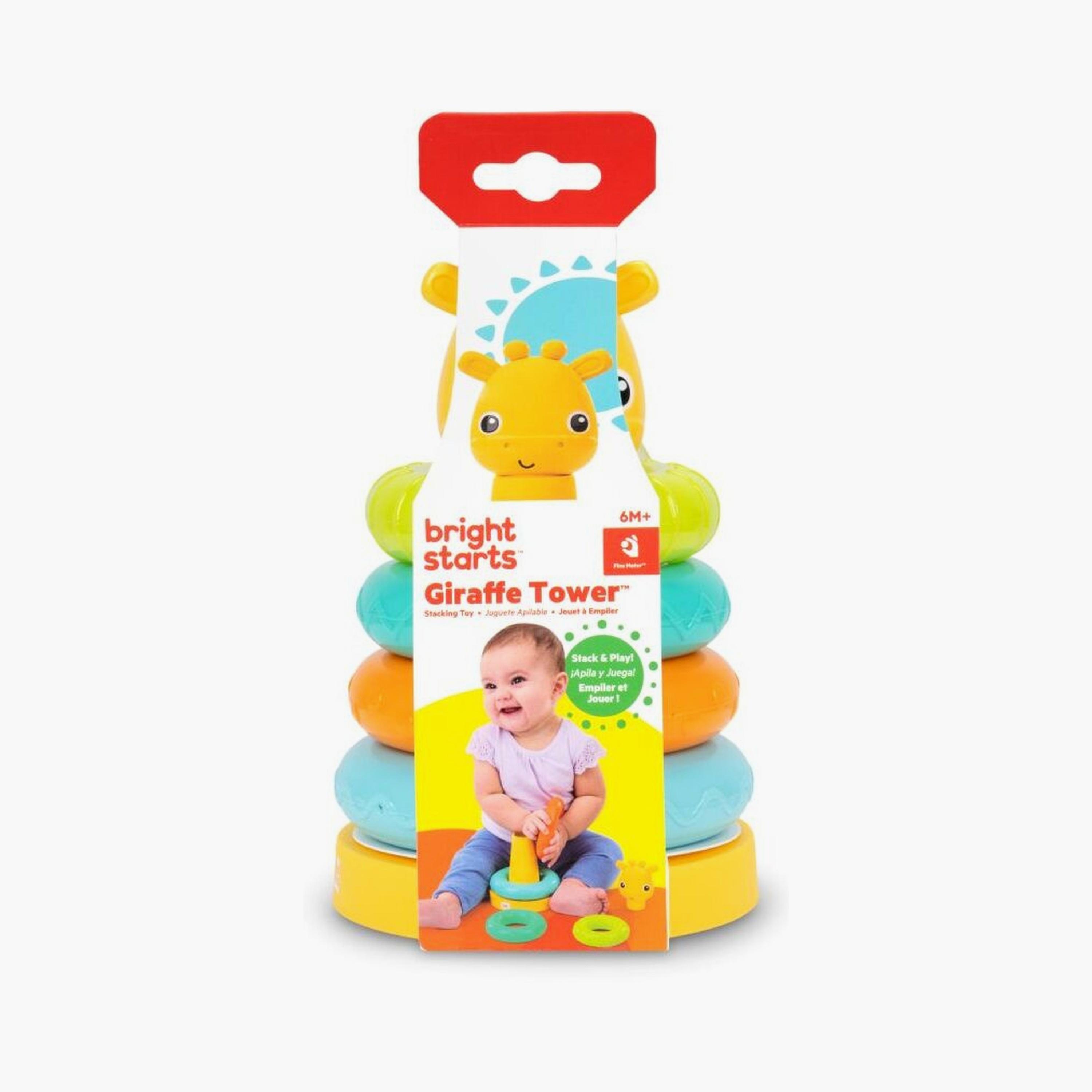 لعبة تكديس تاور زرافة من برايت ستارتس-toys-babyandtoddlertoys-stackingandnestingtoys-image-2