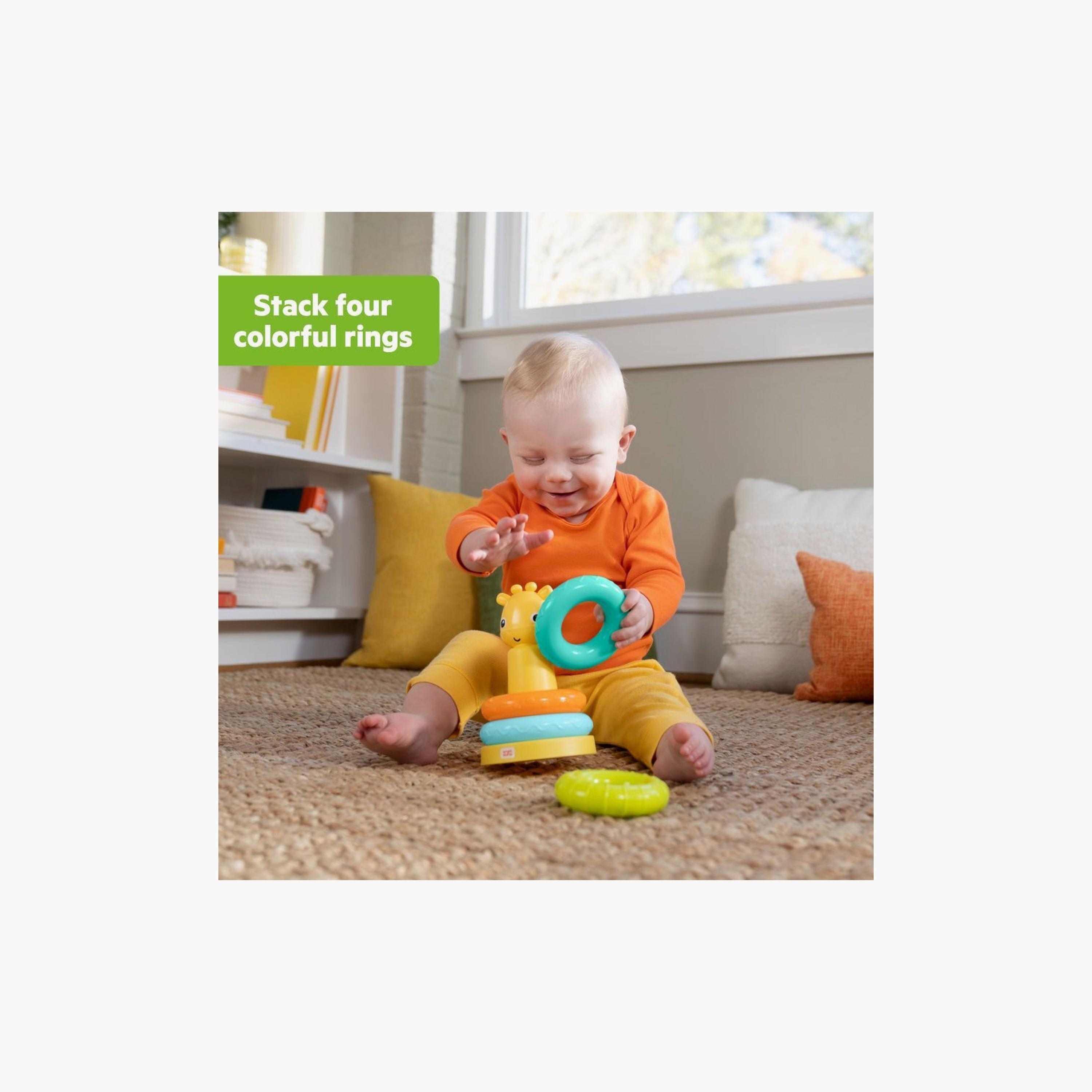 لعبة تكديس تاور زرافة من برايت ستارتس-toys-babyandtoddlertoys-stackingandnestingtoys-image-3