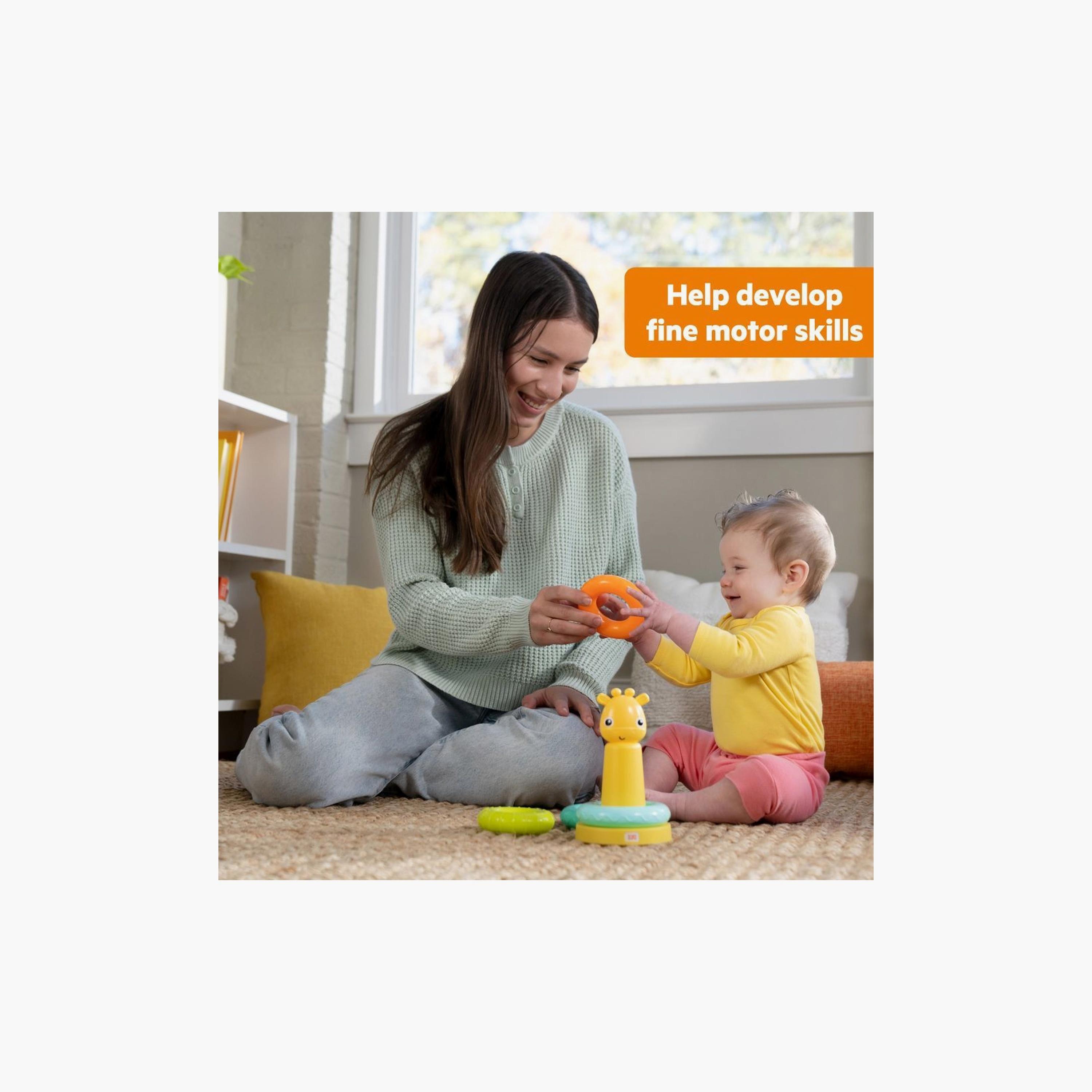 لعبة تكديس تاور زرافة من برايت ستارتس-toys-babyandtoddlertoys-stackingandnestingtoys-image-4