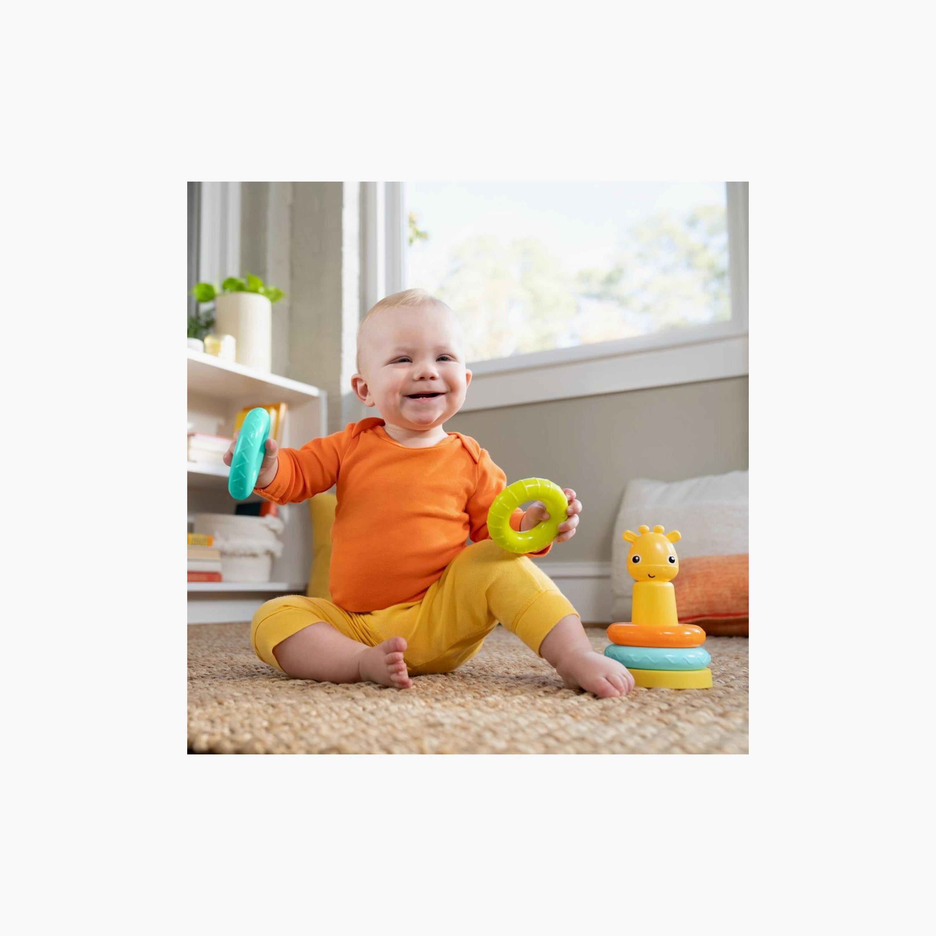 لعبة تكديس تاور زرافة من برايت ستارتس-toys-babyandtoddlertoys-stackingandnestingtoys-image-6