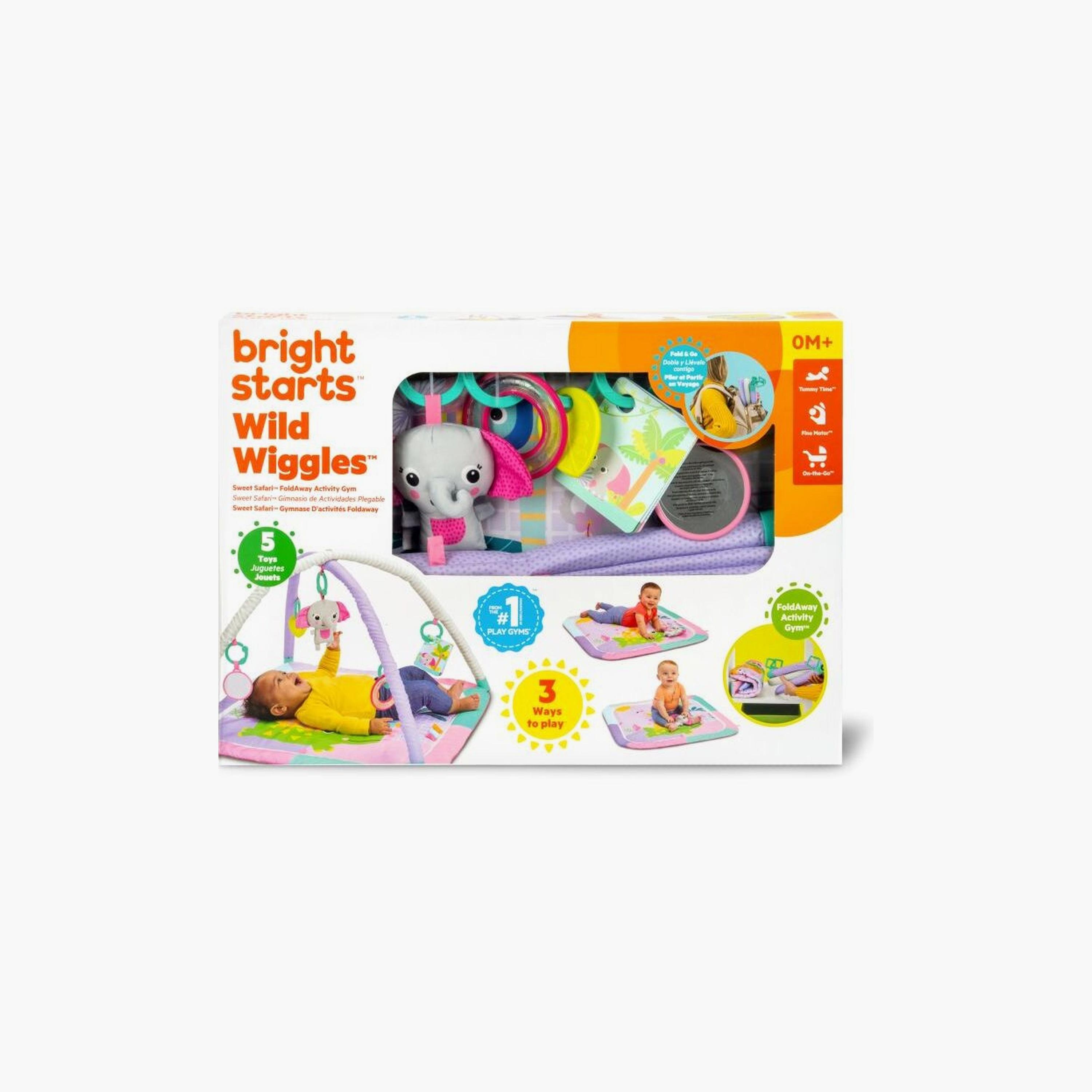 Bright Starts Wild Wiggles Sweet Safari FoldAway Activity Gym-baby-infantactivity-playgyms-image-2