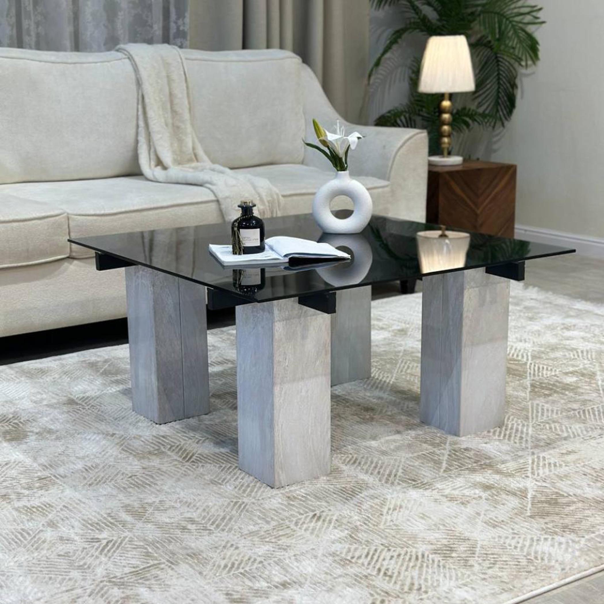 TODO 5-piece Glass Top Coffee Table and Side Table Set-furniture-livingroom-coffeetables-image-4