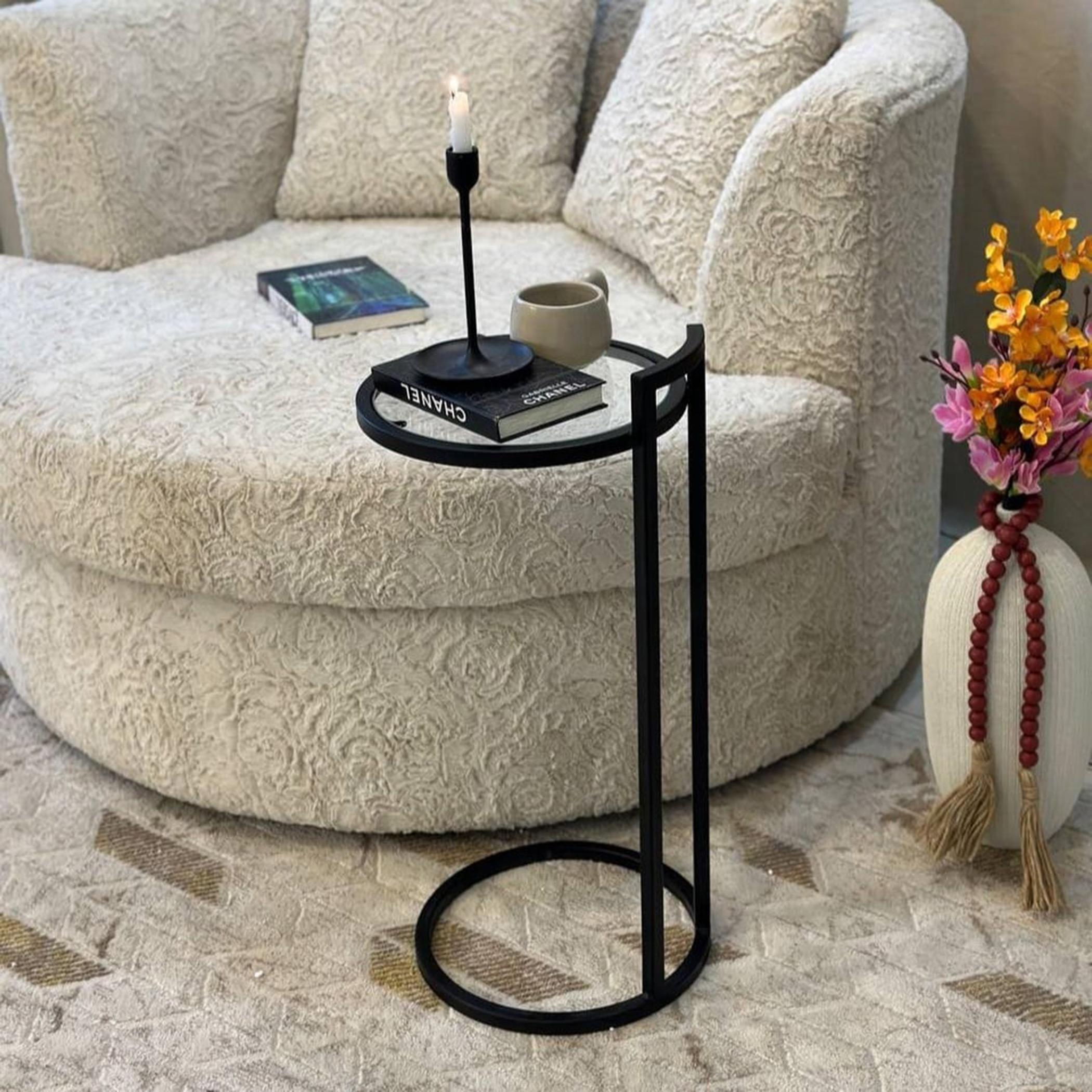 Glass Top Side Table - 35x35x60 cms-furniture-livingroom-coffeetables-image-5