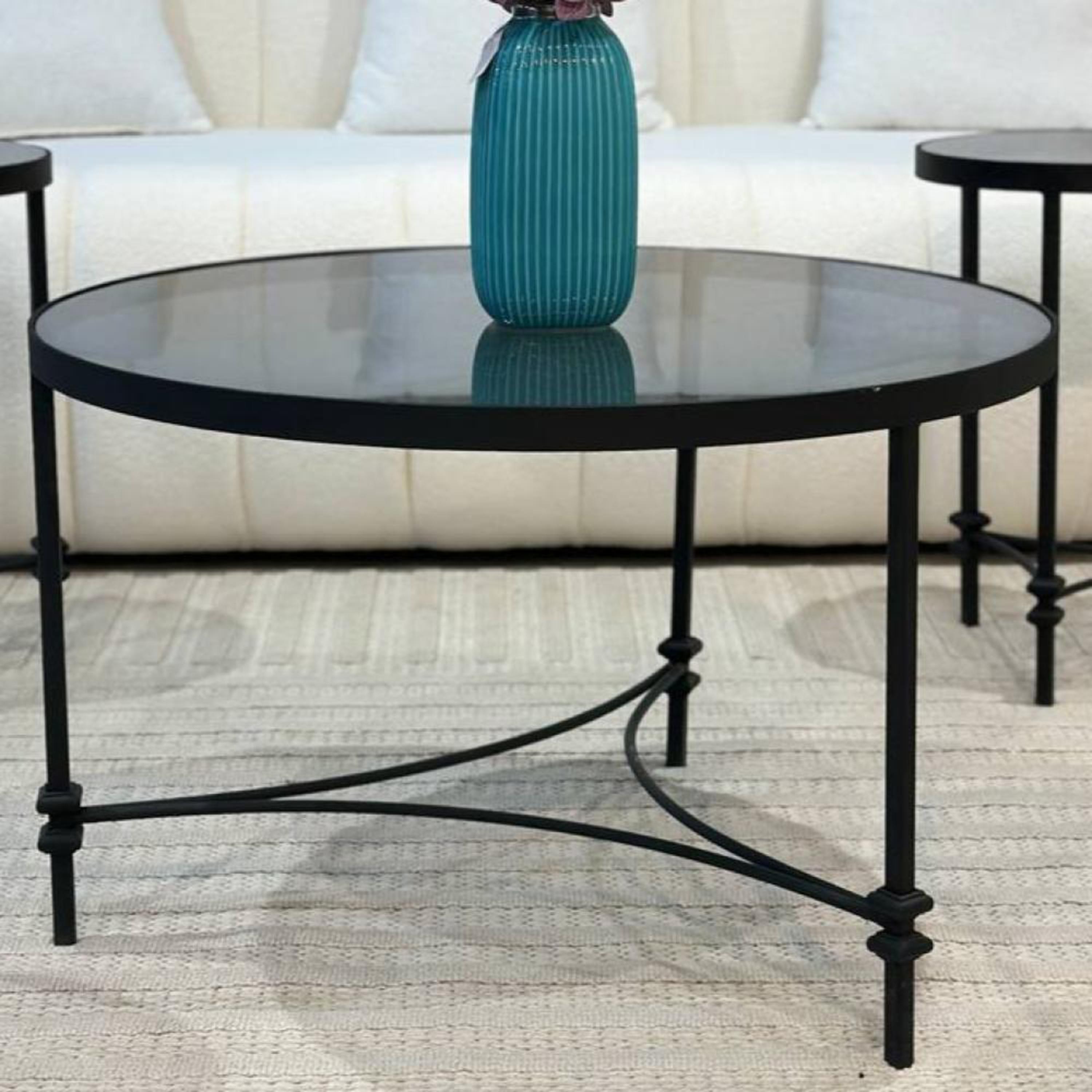 Glass Top 5-Piece Coffee Table and Side Table Set-furniture-livingroom-coffeetables-image-3