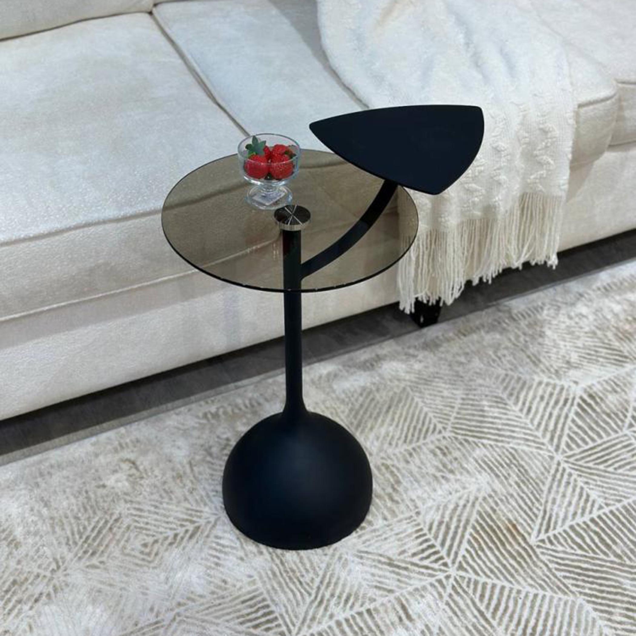 Glass Top Serving Table - 35x35x55 cms-furniture-livingroom-sideandendtables-image-3