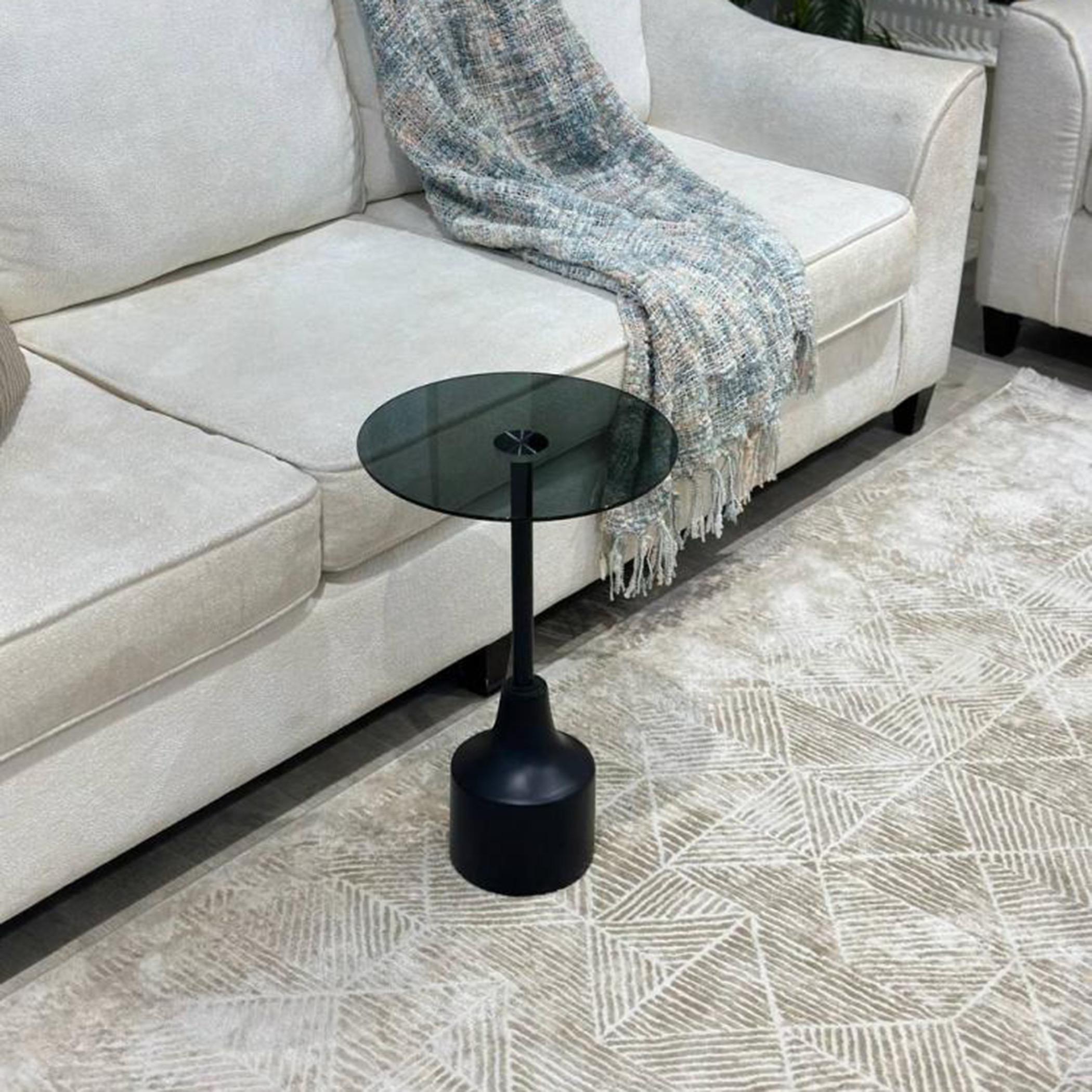 Glass Top Serving Table - 35x35x55 cms-furniture-livingroom-sideandendtables-image-1