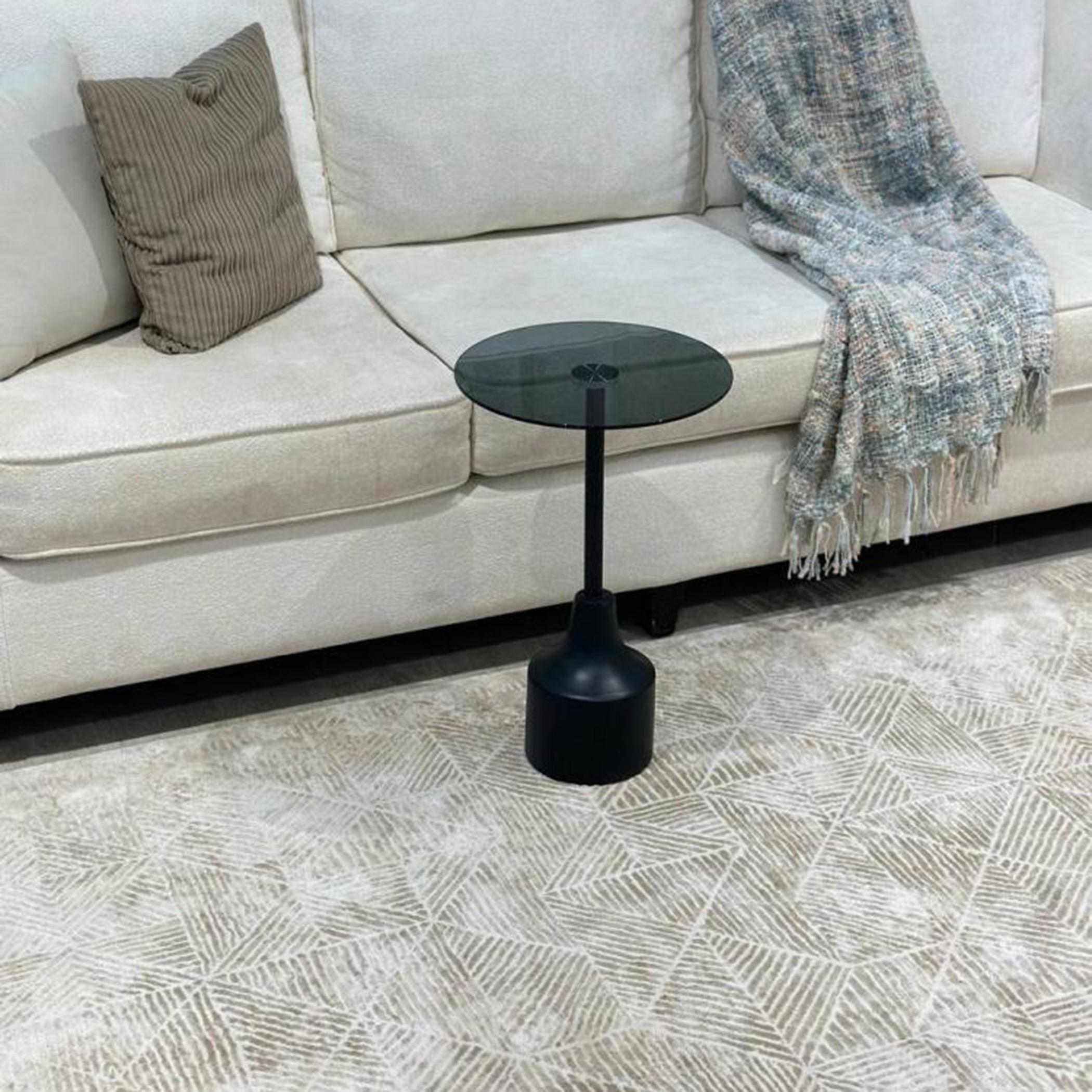 Glass Top Serving Table - 35x35x55 cms-furniture-livingroom-sideandendtables-image-2