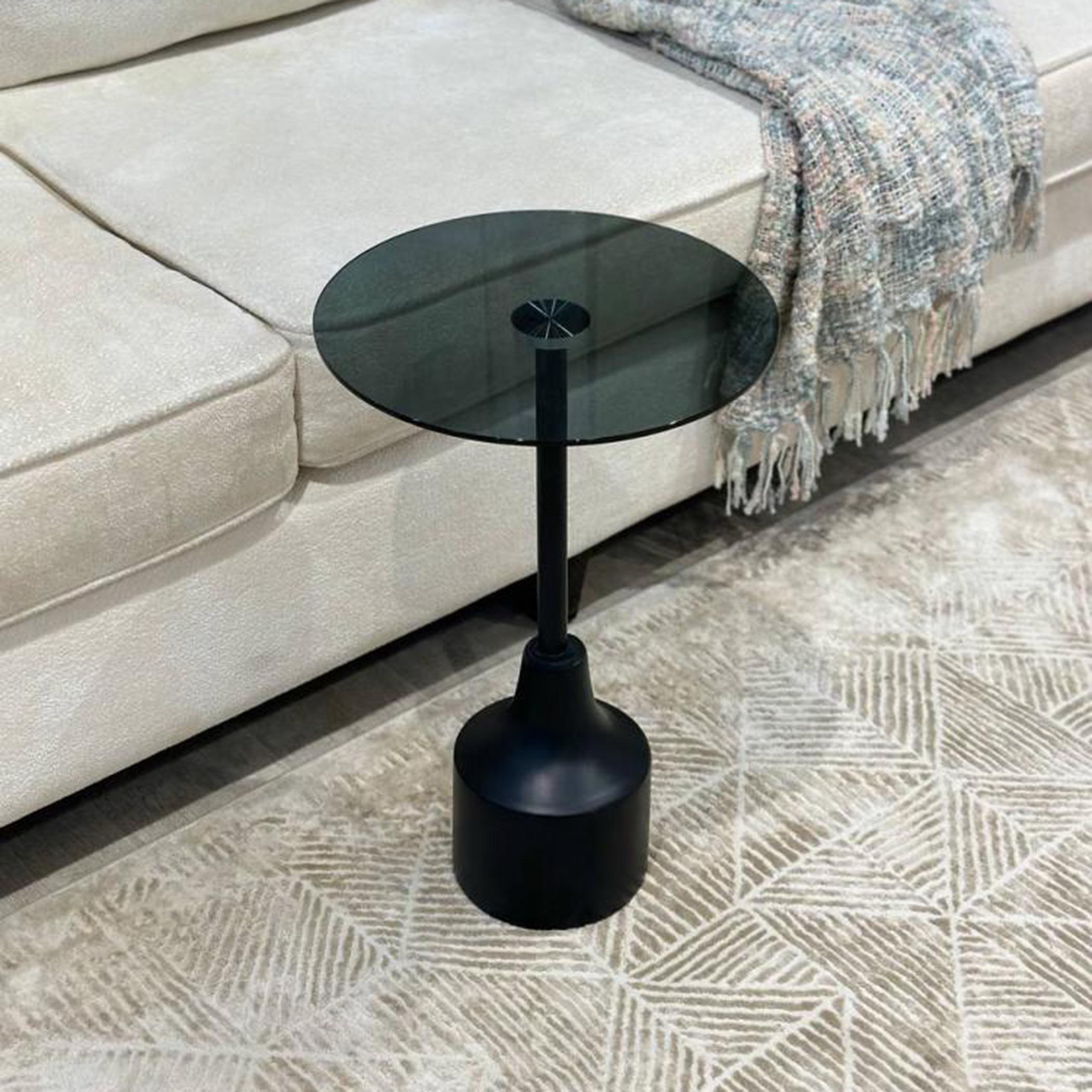 Glass Top Serving Table - 35x35x55 cms-furniture-livingroom-sideandendtables-image-3