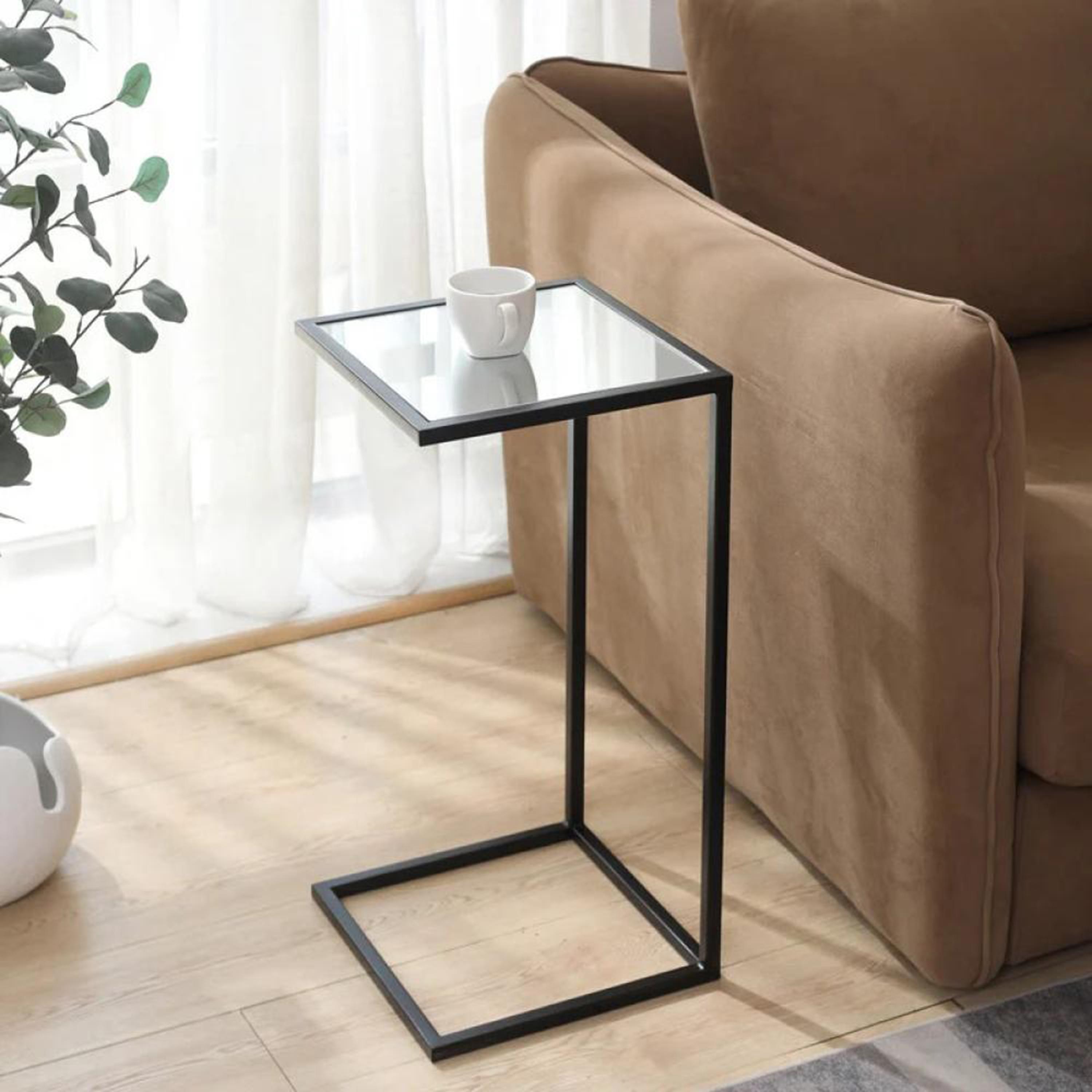 Glass Top Side Table-furniture-livingroom-sideandendtables-image-2