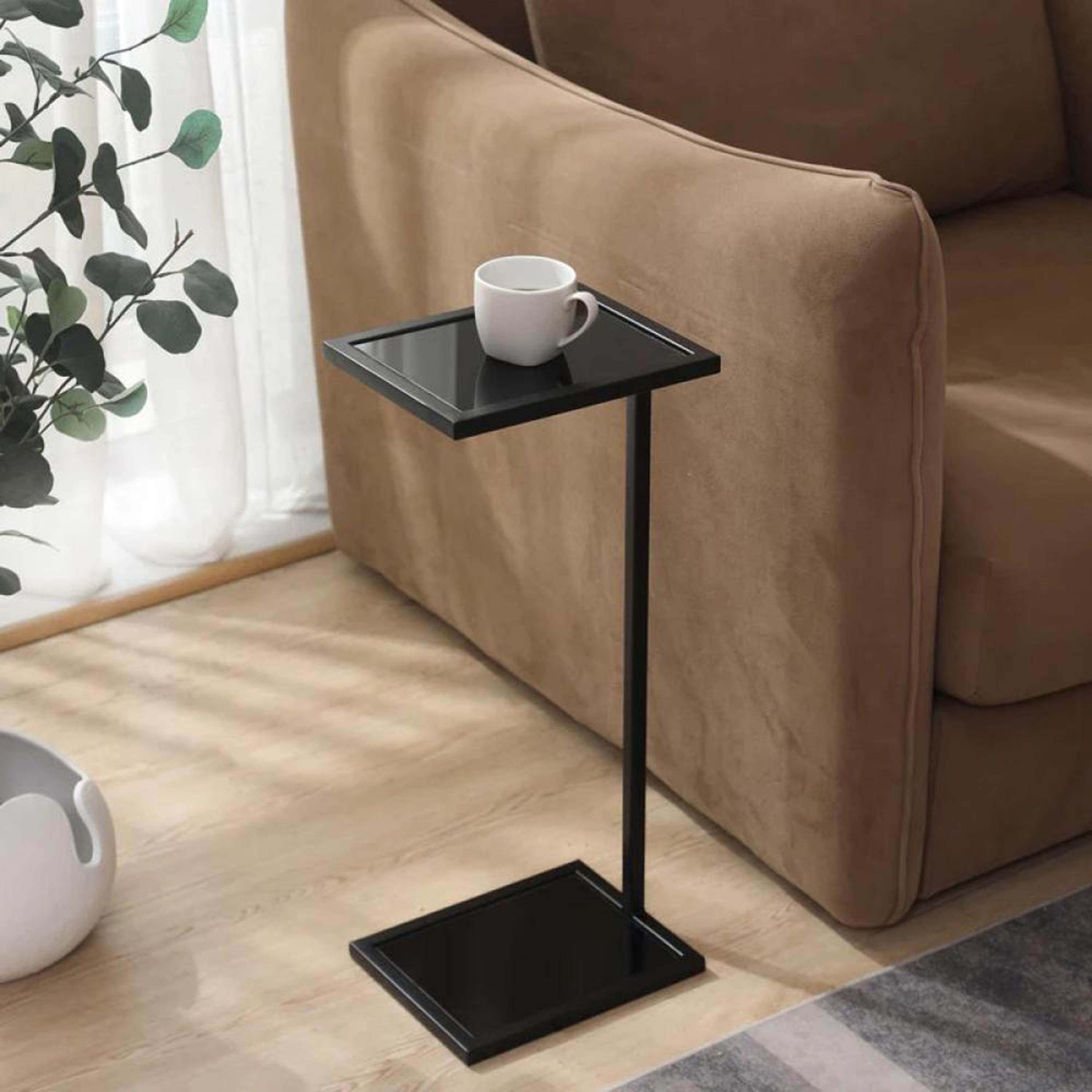 Glass Top Side Table - 30x24x60 cms-furniture-livingroom-coffeetables-image-2