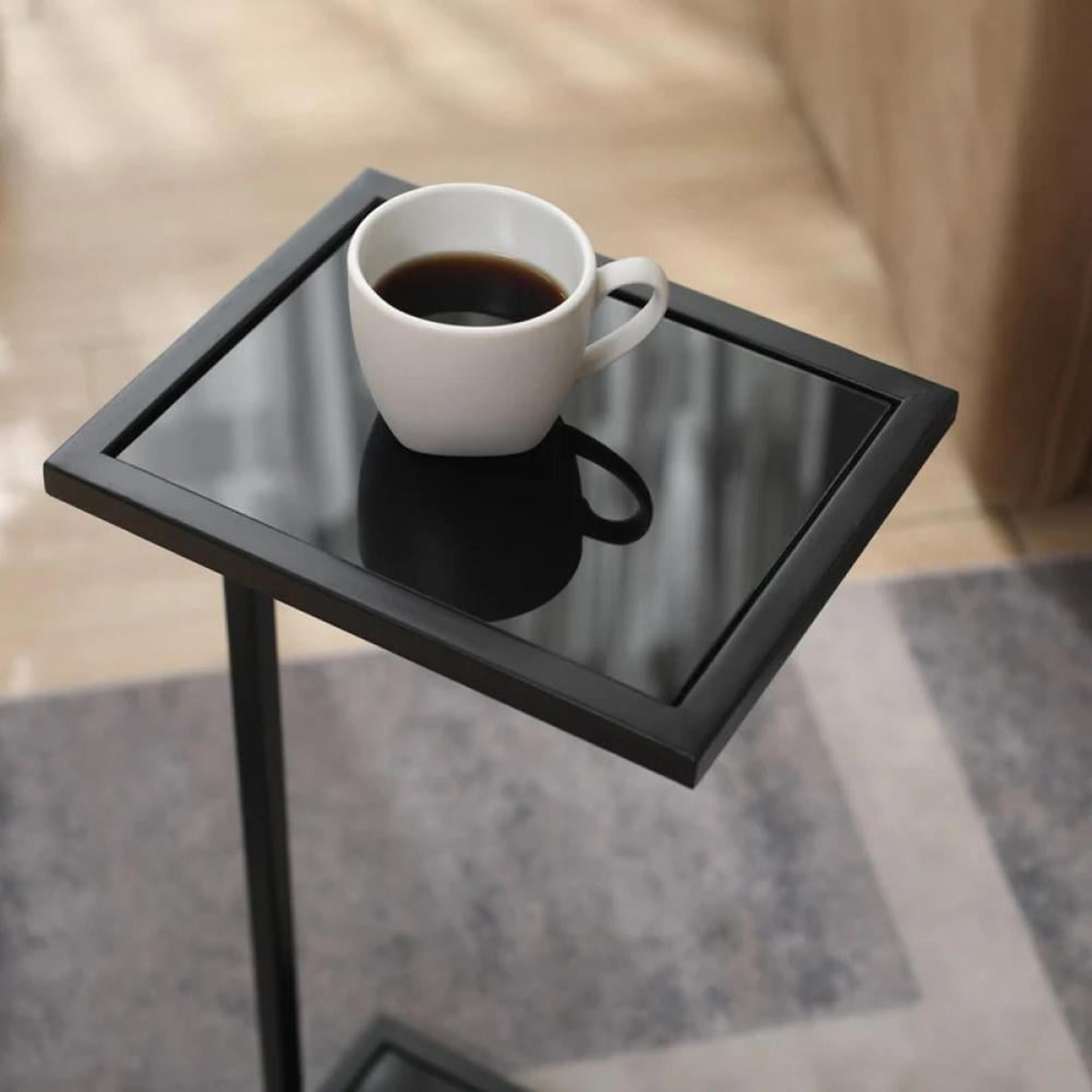 Glass Top Side Table - 30x24x60 cms-furniture-livingroom-coffeetables-image-4