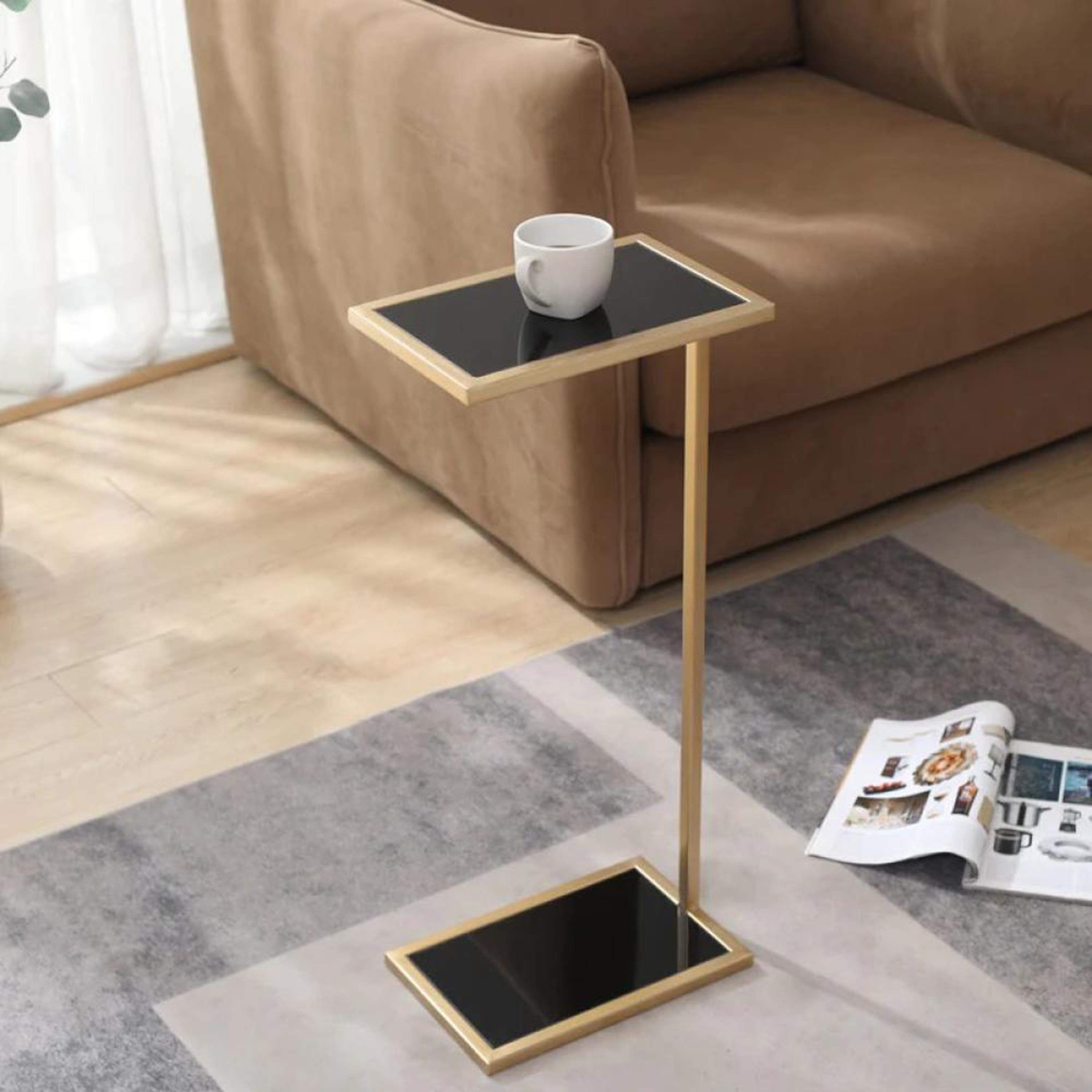 Glass Top Side Table - 30x24x60 cms-furniture-livingroom-coffeetables-image-2