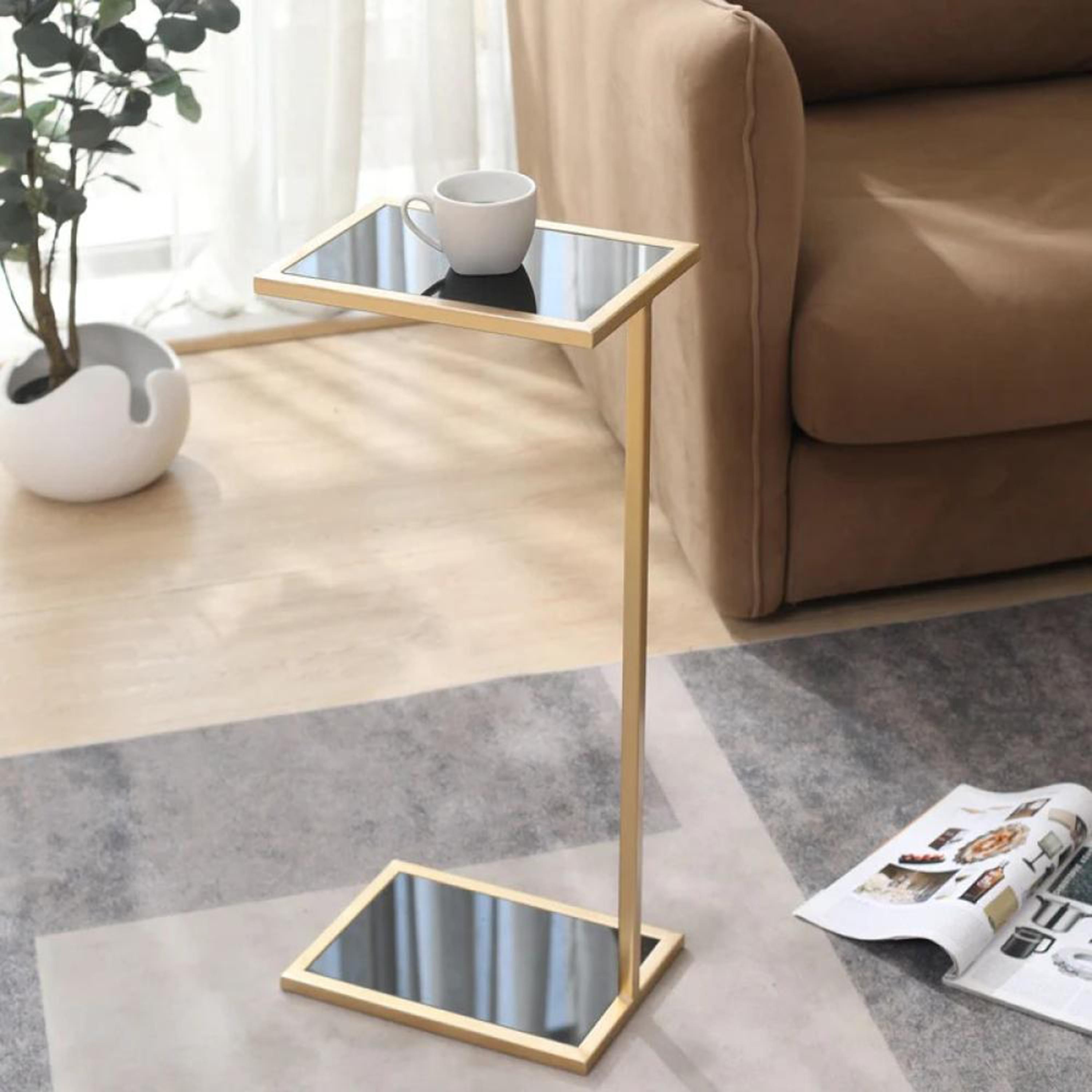 Glass Top Side Table - 30x24x60 cms-furniture-livingroom-coffeetables-image-3