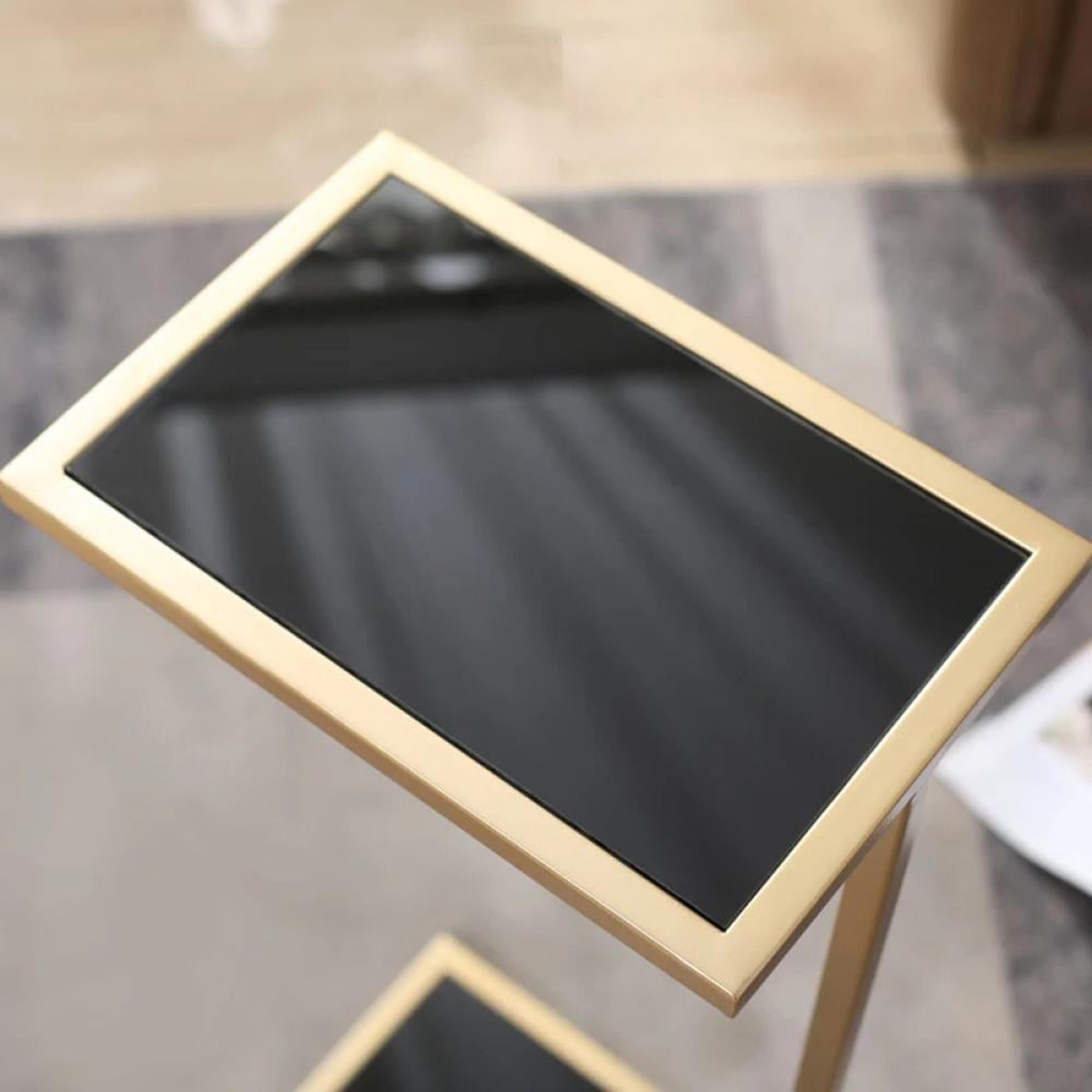 Glass Top Side Table - 30x24x60 cms-furniture-livingroom-coffeetables-image-4