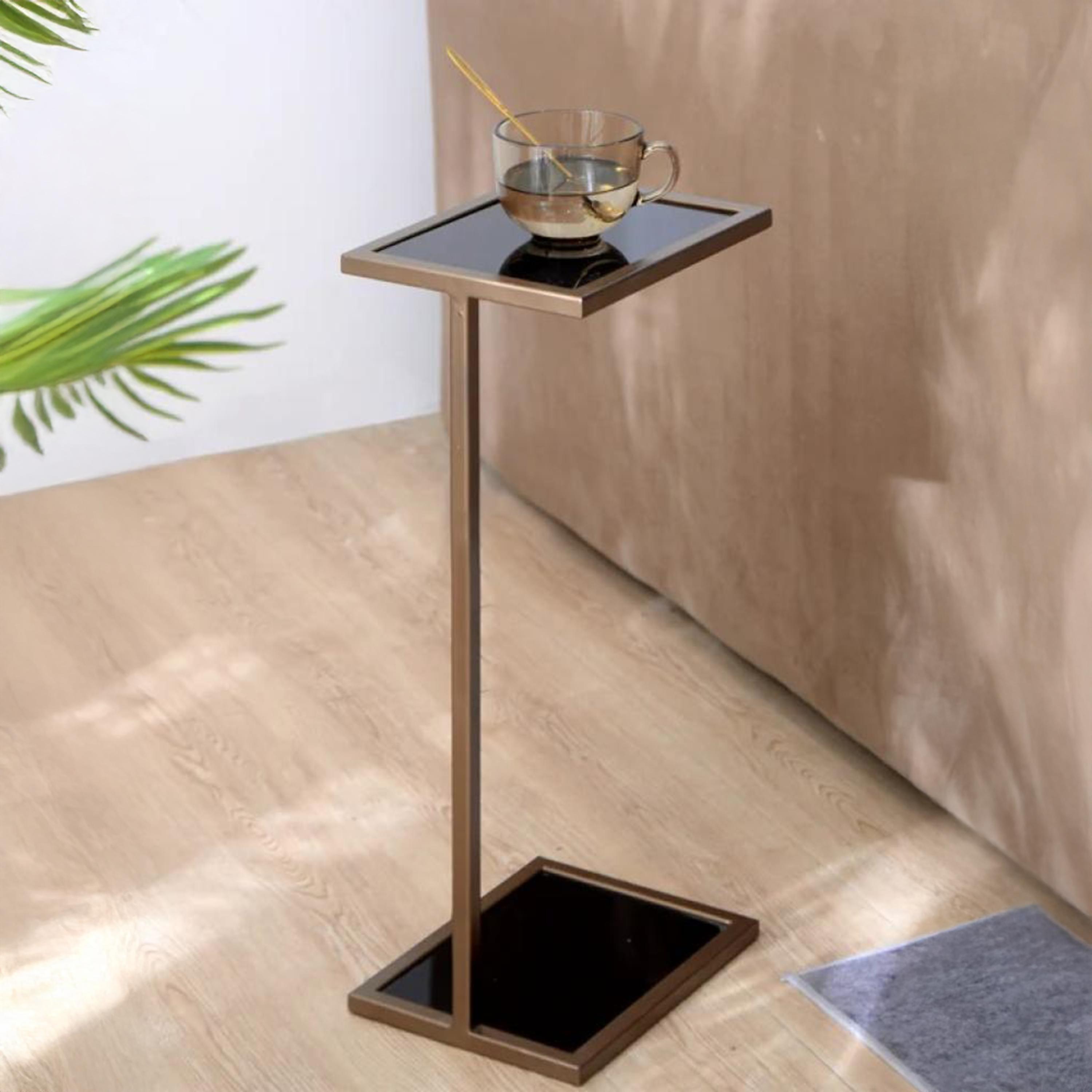 Glass Top Side Table - 30x24x60 cms-furniture-livingroom-coffeetables-image-2