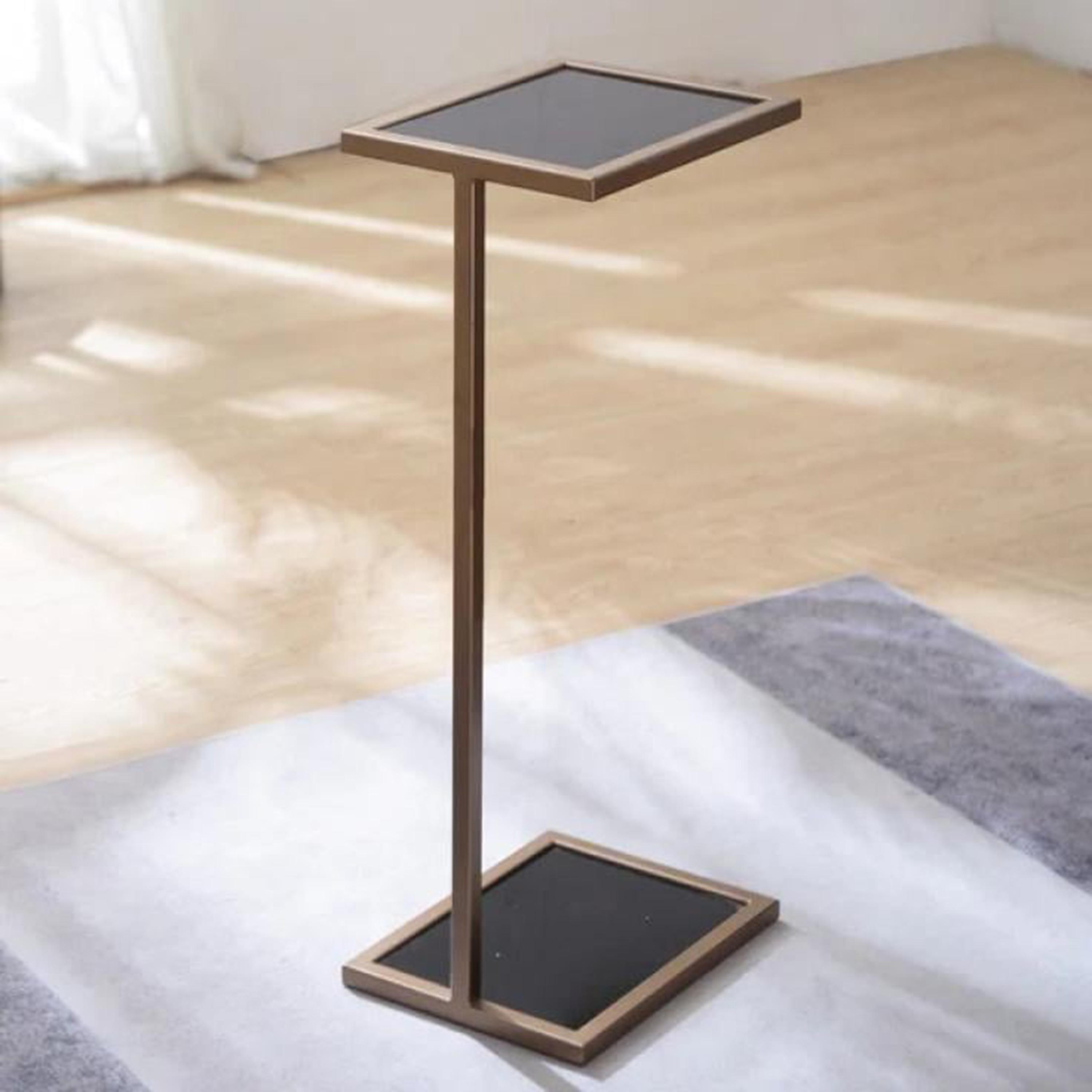 Glass Top Side Table - 30x24x60 cms-furniture-livingroom-coffeetables-image-3