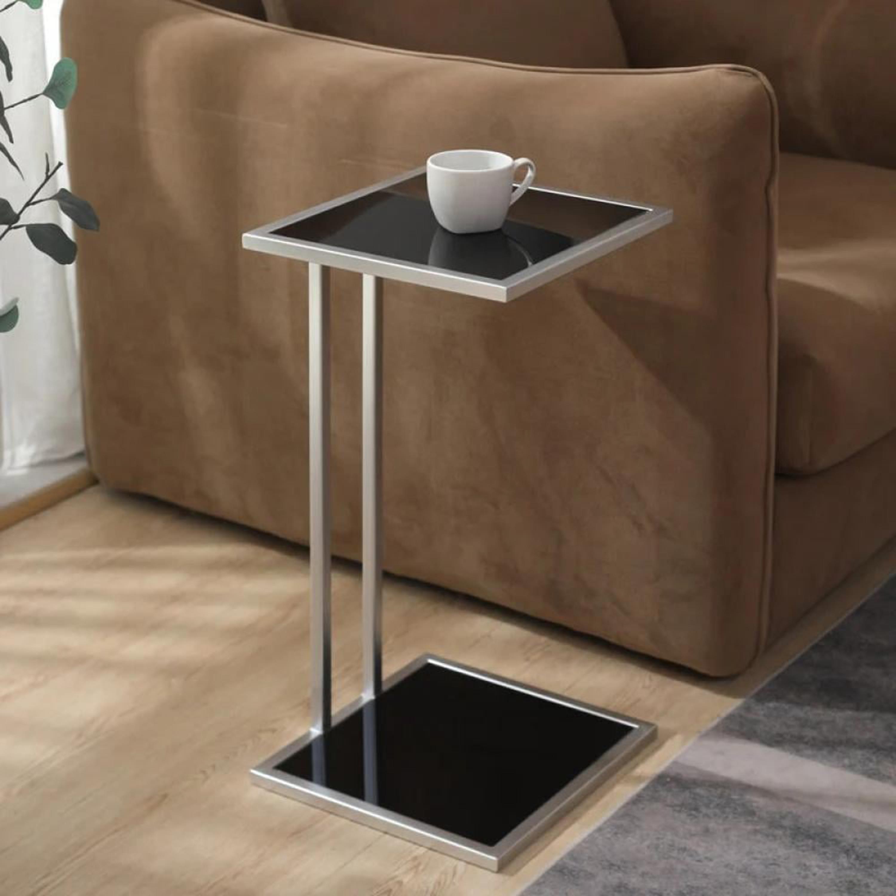 Glass Top Side Table - 32x32x58 cms-furniture-livingroom-sideandendtables-image-2