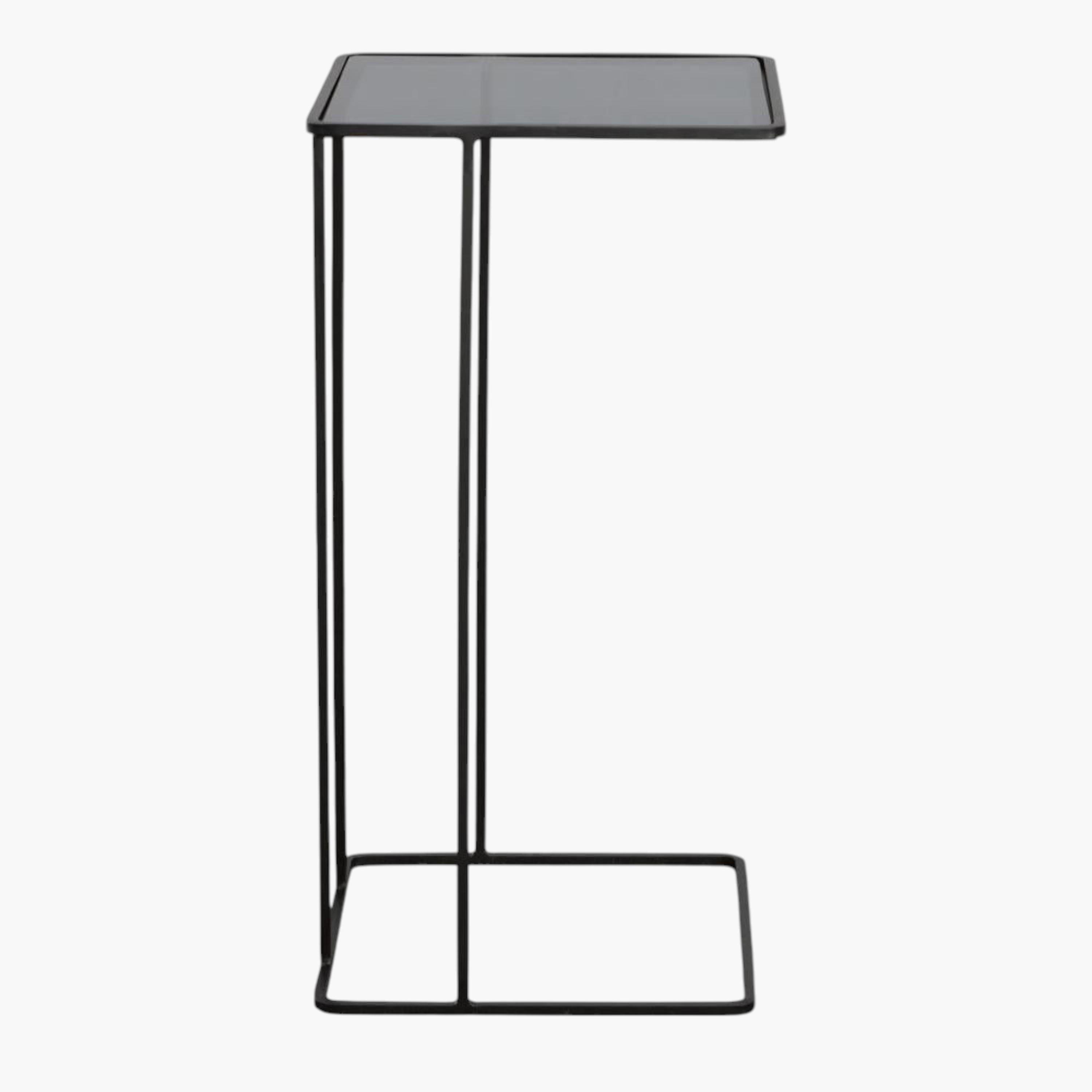 Glass Top Side Table - 34x34x58 cms-furniture-livingroom-sideandendtables-image-3