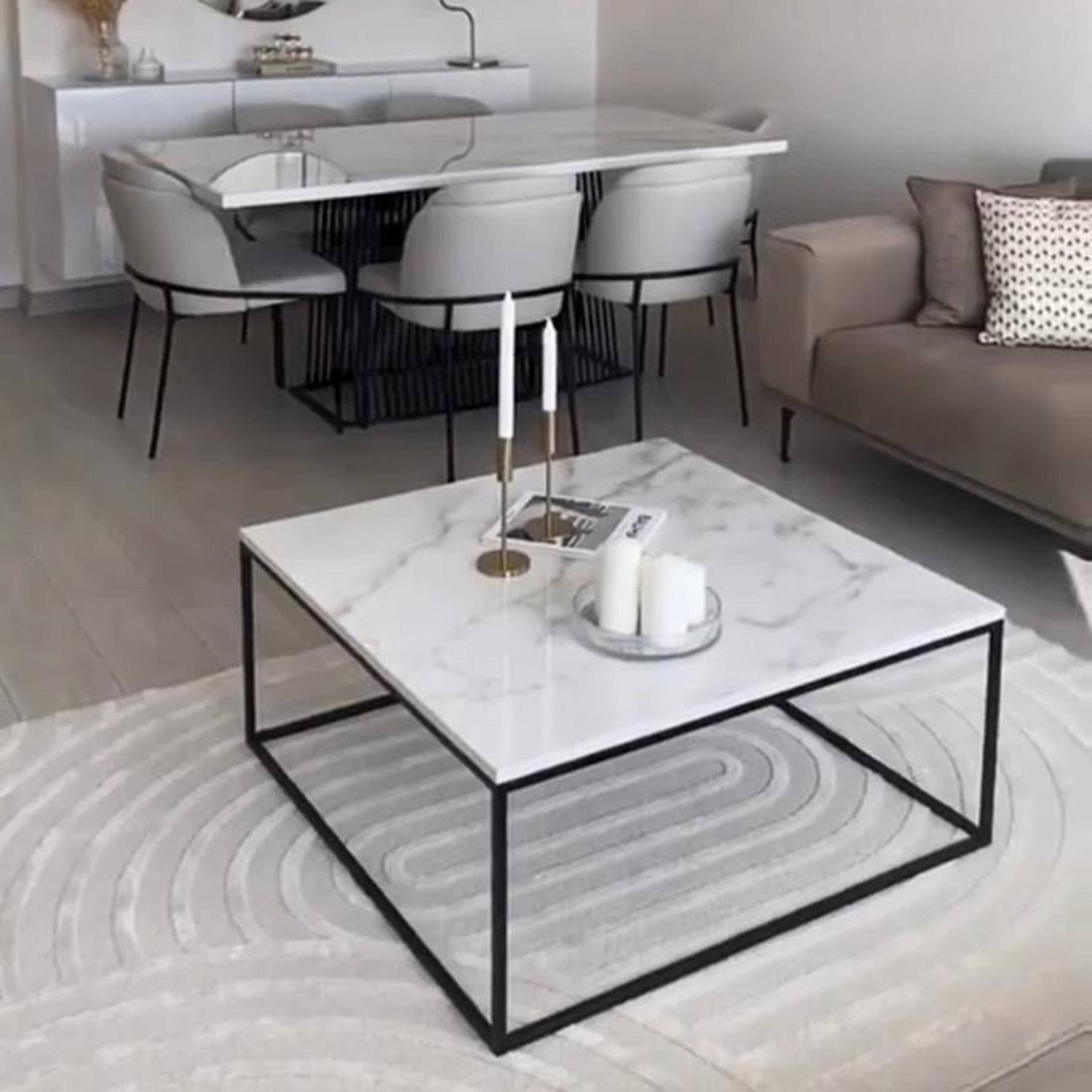 Wooden Top Coffee Table - 100x100x50 cms-furniture-livingroom-coffeetables-image-1